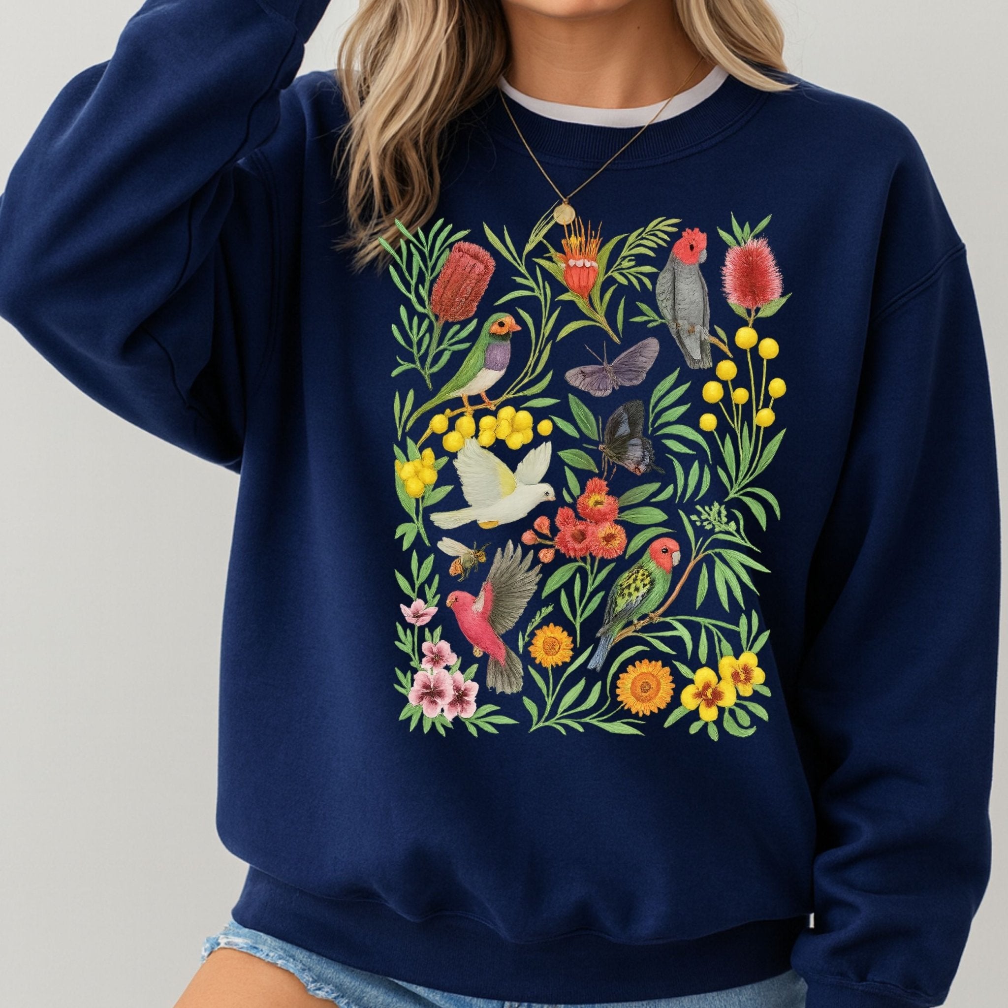 Australian Bird Sweatshirt – Native Flora & Fauna - Craig Michael Design