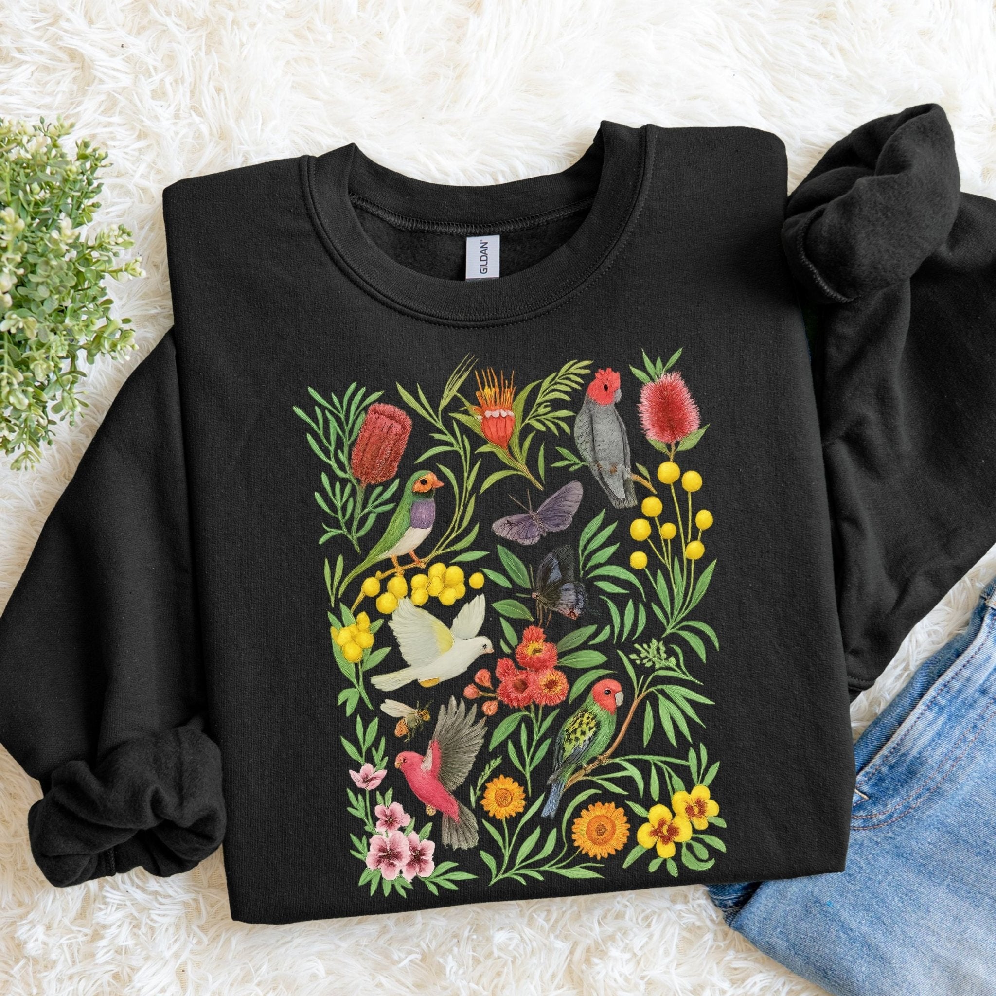 Australian Bird Sweatshirt – Native Flora & Fauna - Craig Michael Design