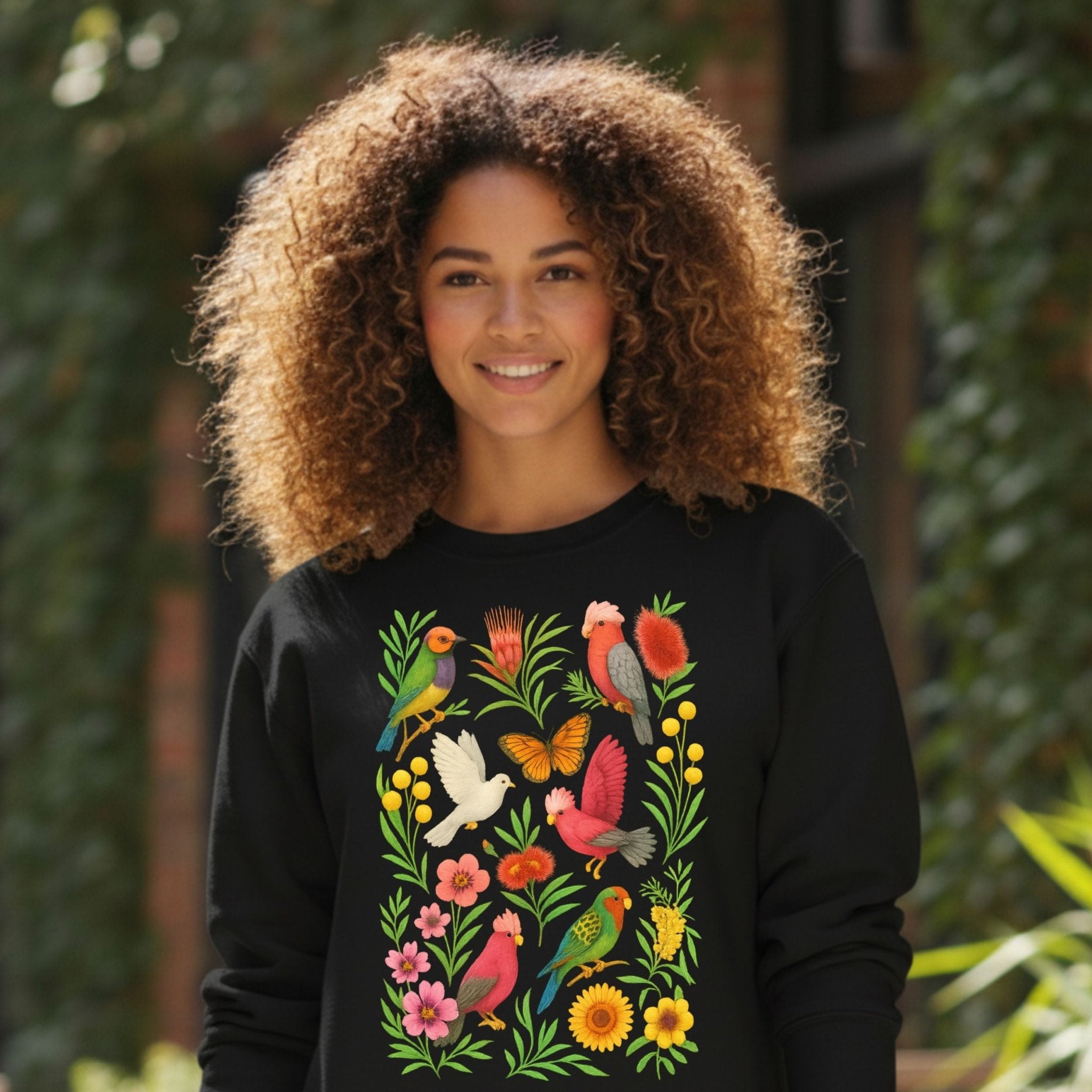 Australian Birds Sweatshirt – Galah & Lorikeet - Craig Michael Design