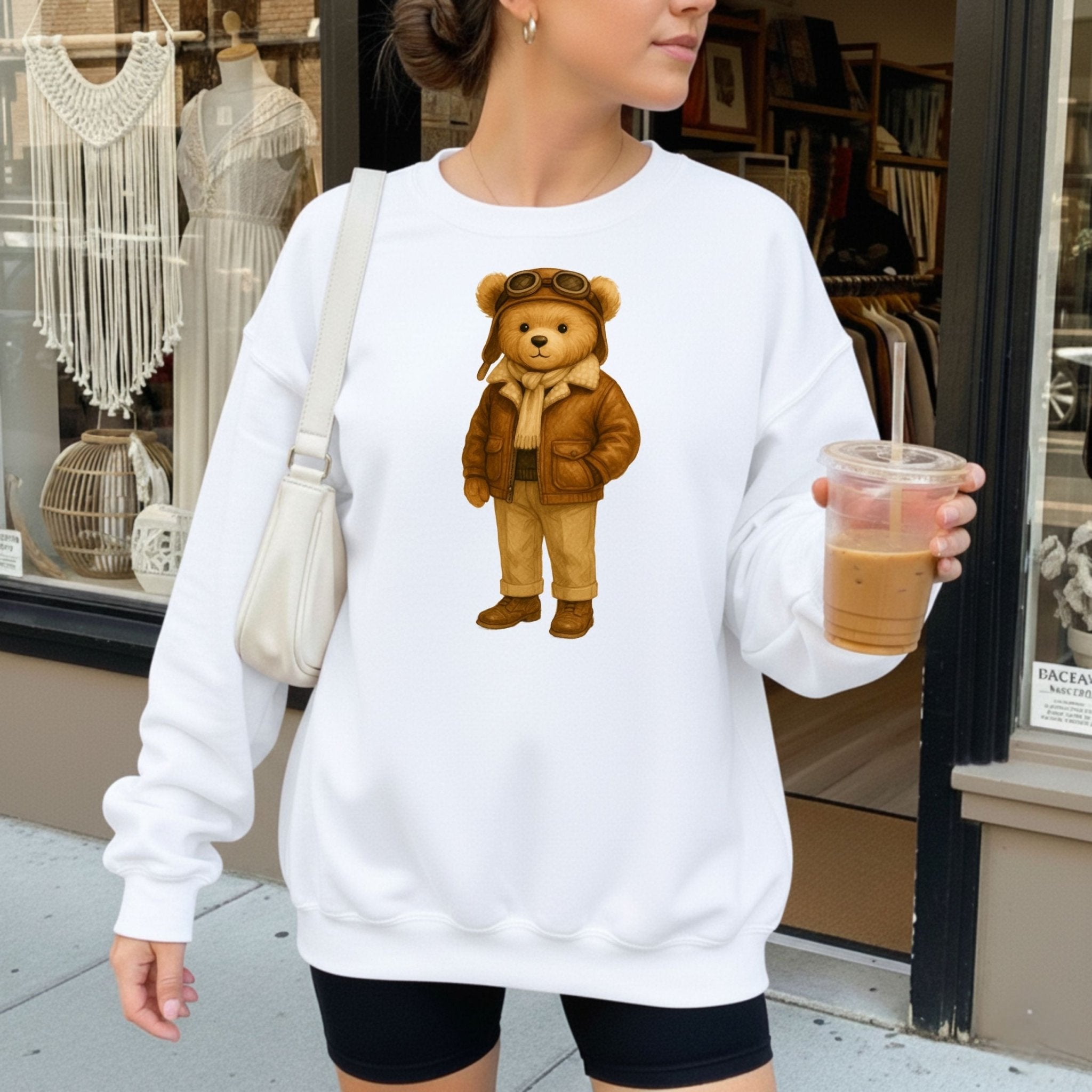 Aviator Teddy Sweatshirt - Craig Michael Design