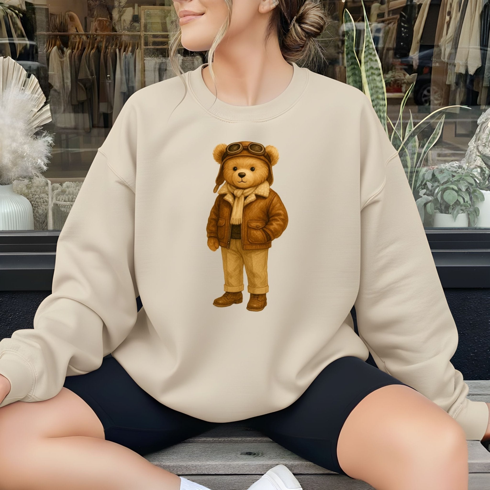 Aviator Teddy Sweatshirt - Craig Michael Design