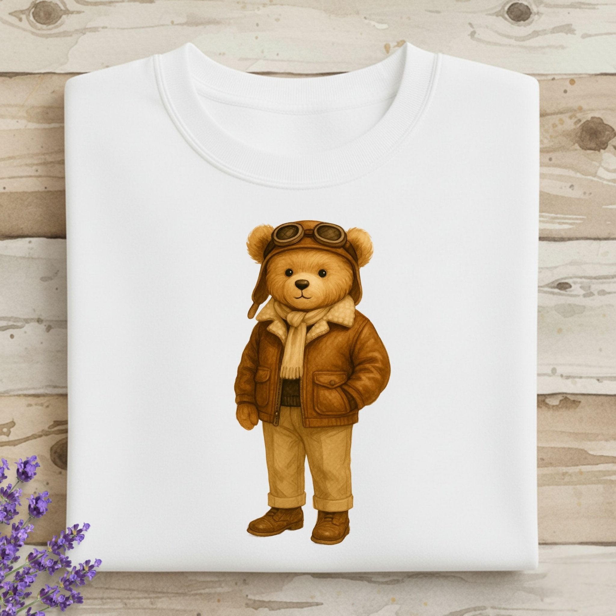 Aviator Teddy Sweatshirt - Craig Michael Design