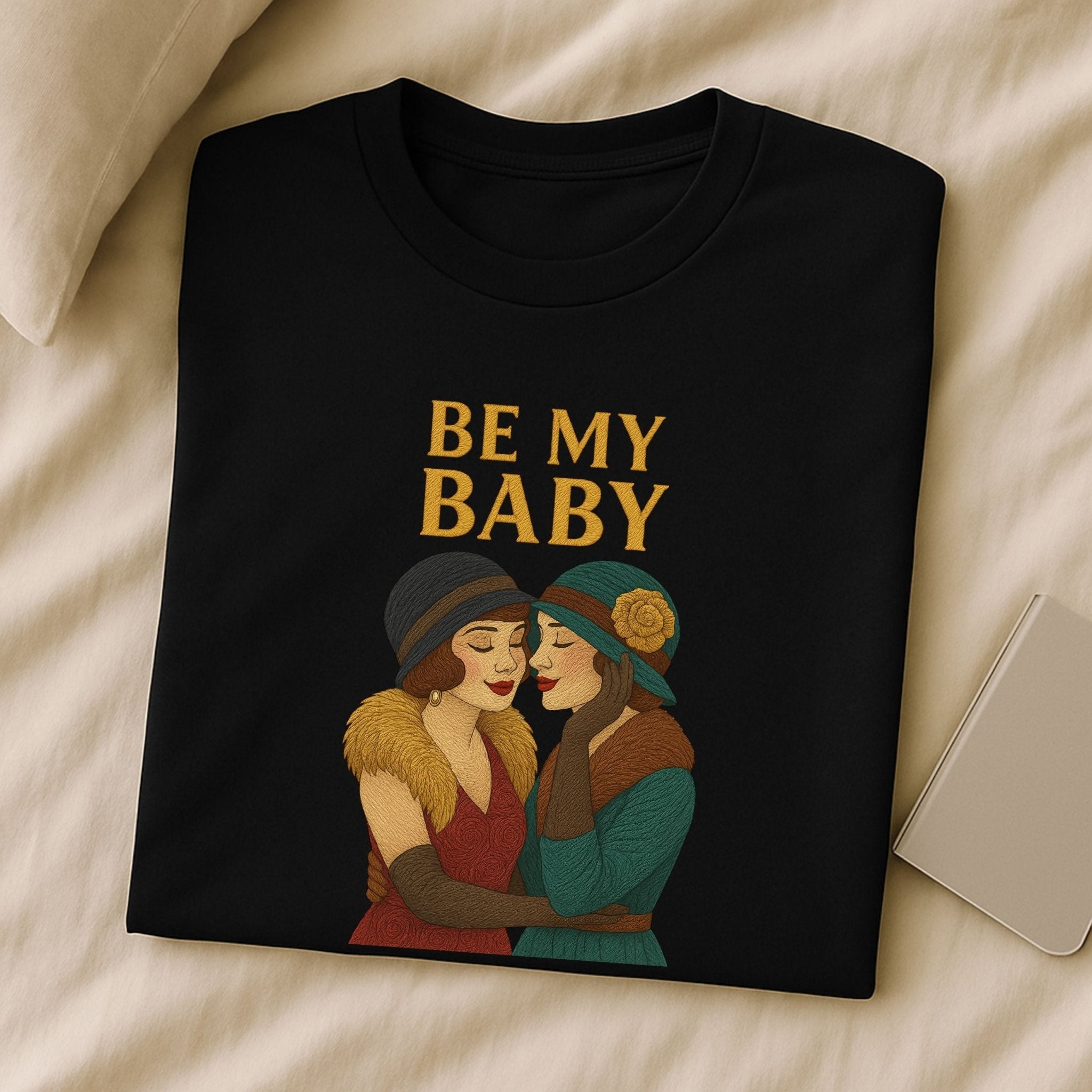 Be My Baby – 1920s Lesbian Love T-Shirt, Vintage Romantic Gift - Craig Michael Design