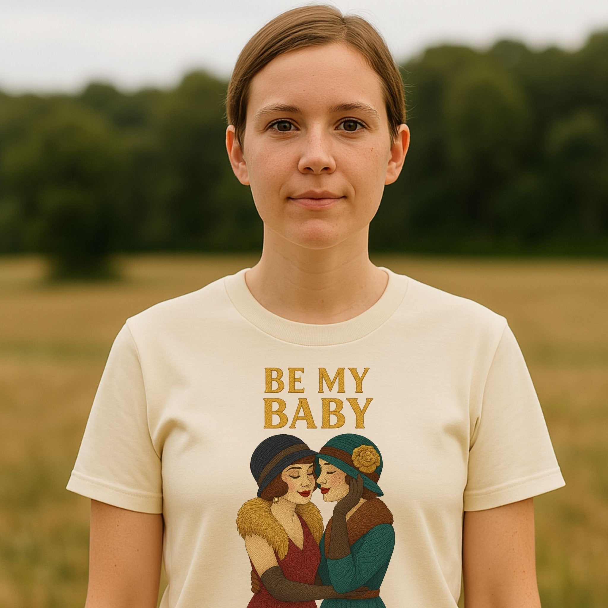 Be My Baby – 1920s Lesbian Love T-Shirt, Vintage Romantic Gift - Craig Michael Design