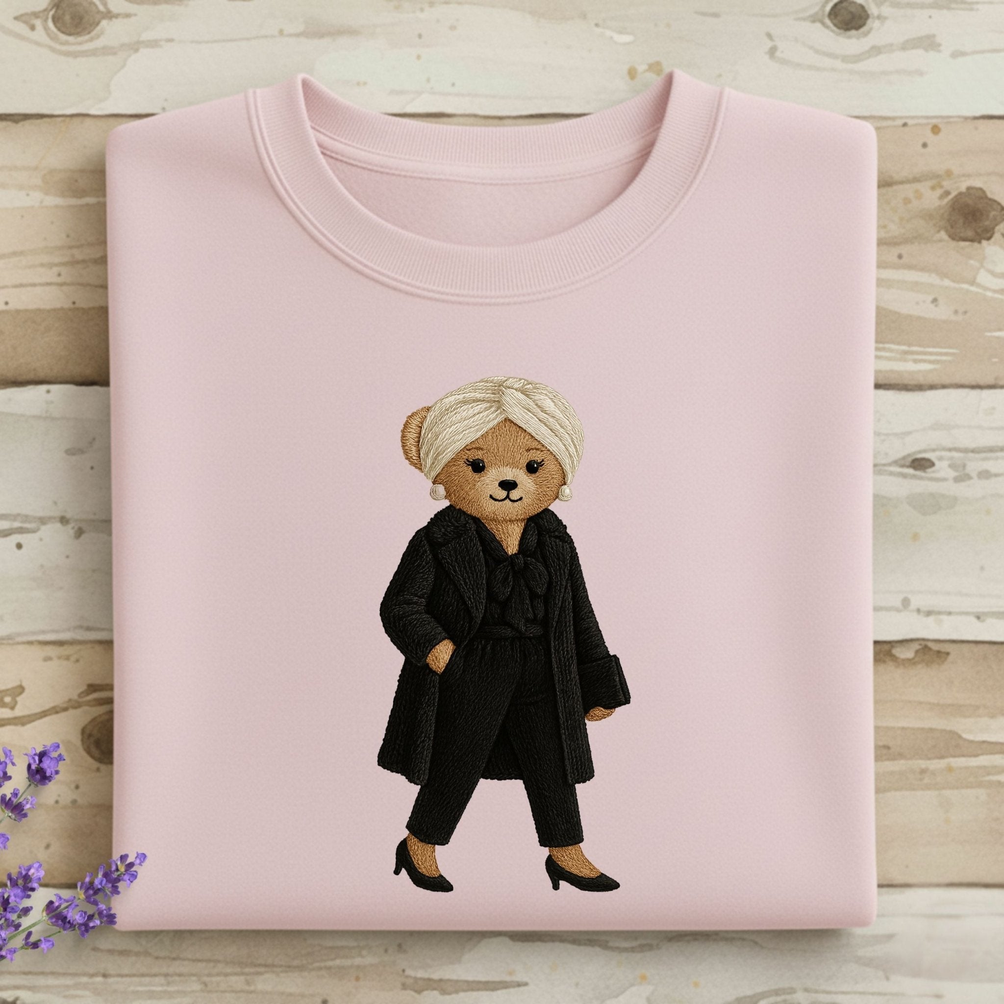 Black Monochrome Teddy Sweatshirt - Craig Michael Design