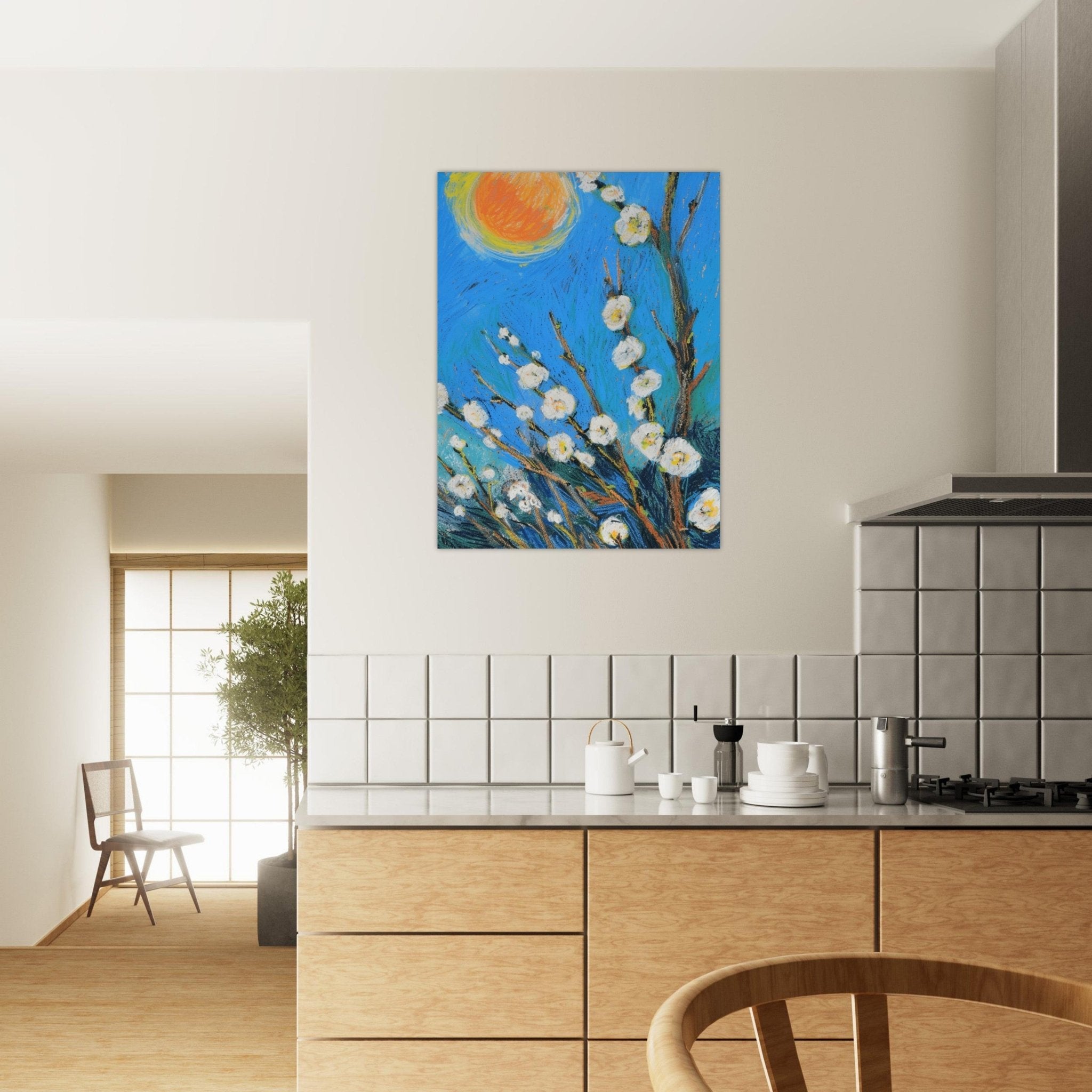 Blossoming Serenity, Colourful Wall Art, Modern Art, Floral Painting, Still Life Flowers - Craig Michael Design