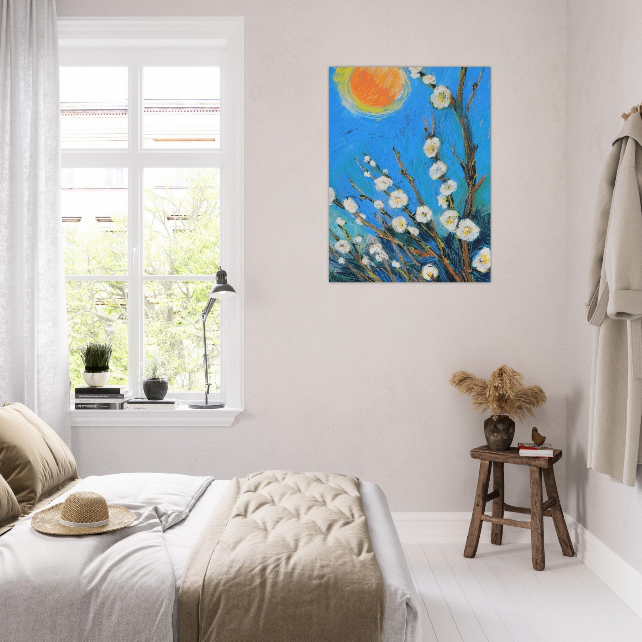 Blossoming Serenity, Colourful Wall Art, Modern Art, Floral Painting, Still Life Flowers - Craig Michael Design