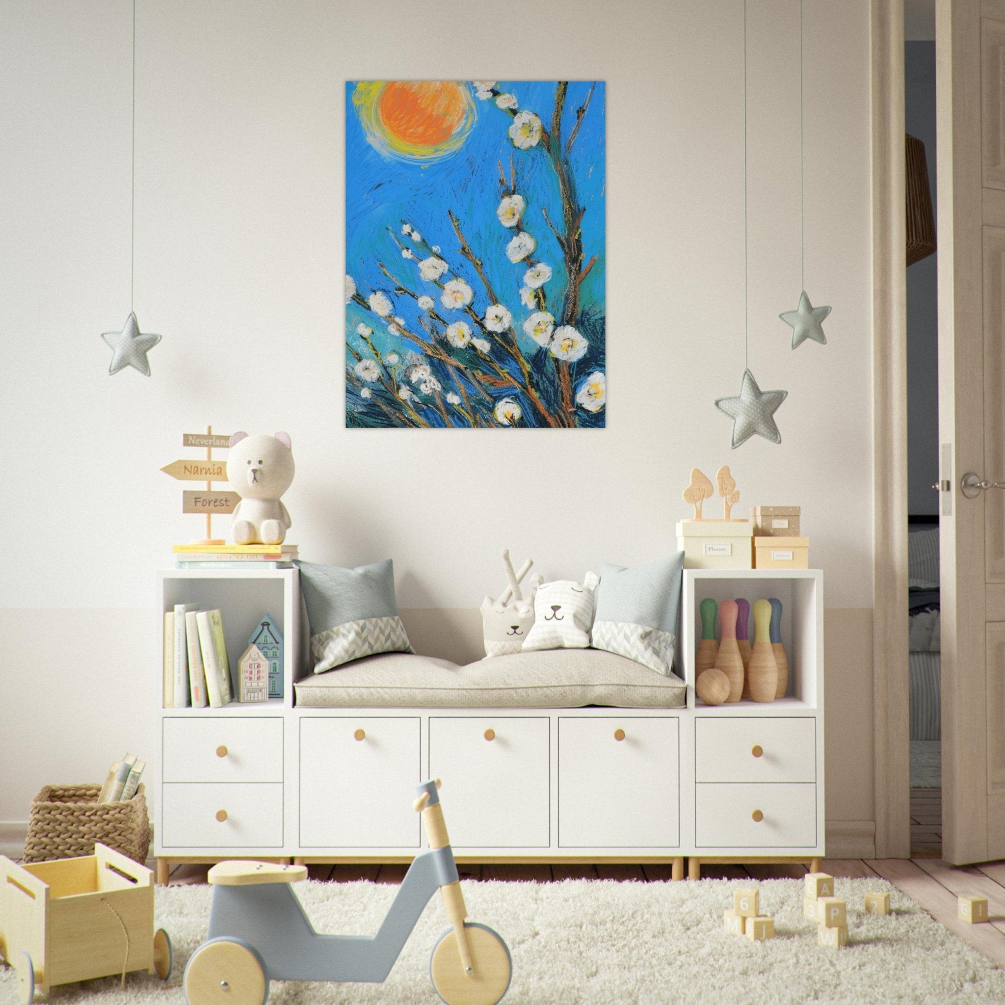 Blossoming Serenity, Colourful Wall Art, Modern Art, Floral Painting, Still Life Flowers - Craig Michael Design
