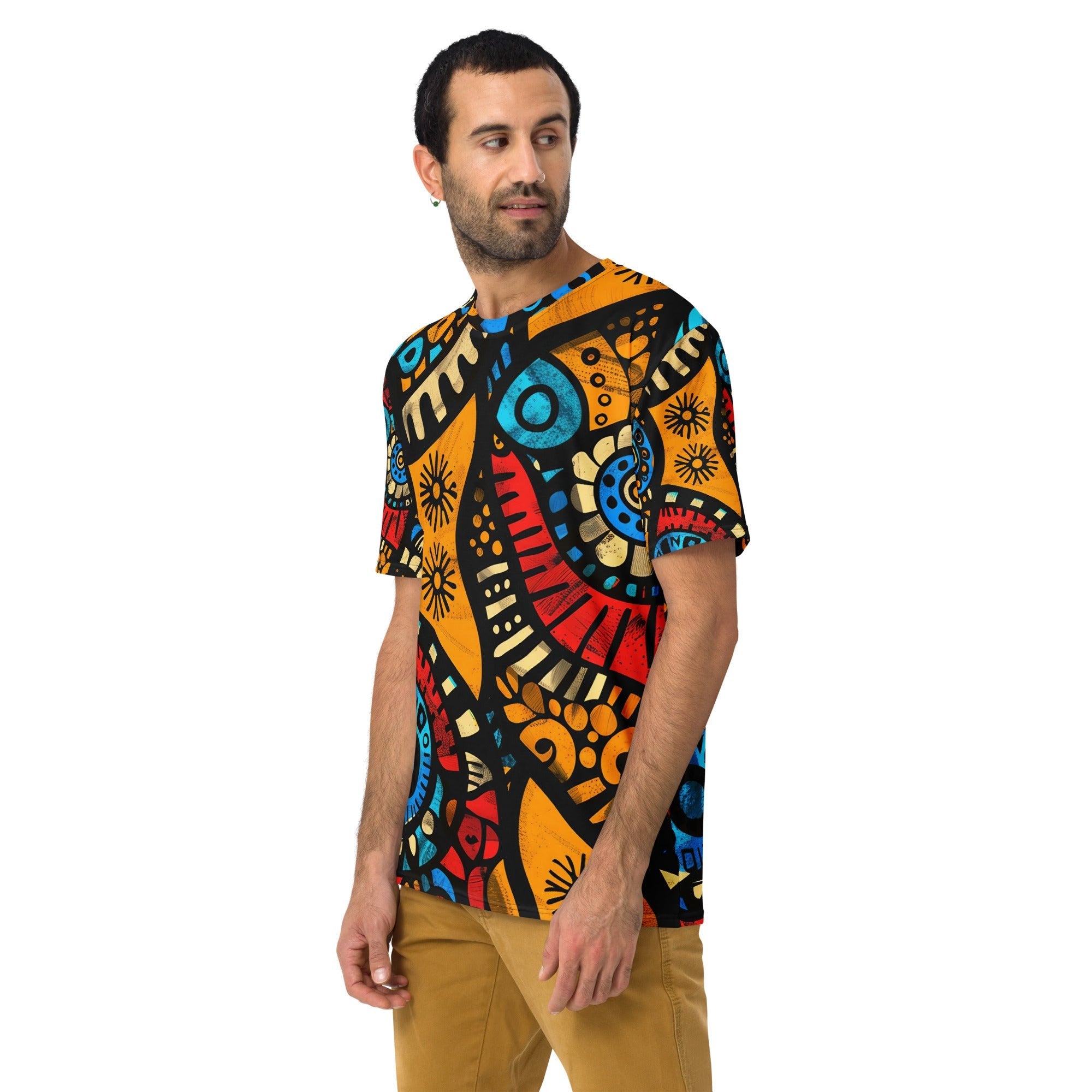 Bold African Tribal All - Over Print T-Shirt – Geometric Heritage Pattern - Craig Michael Design