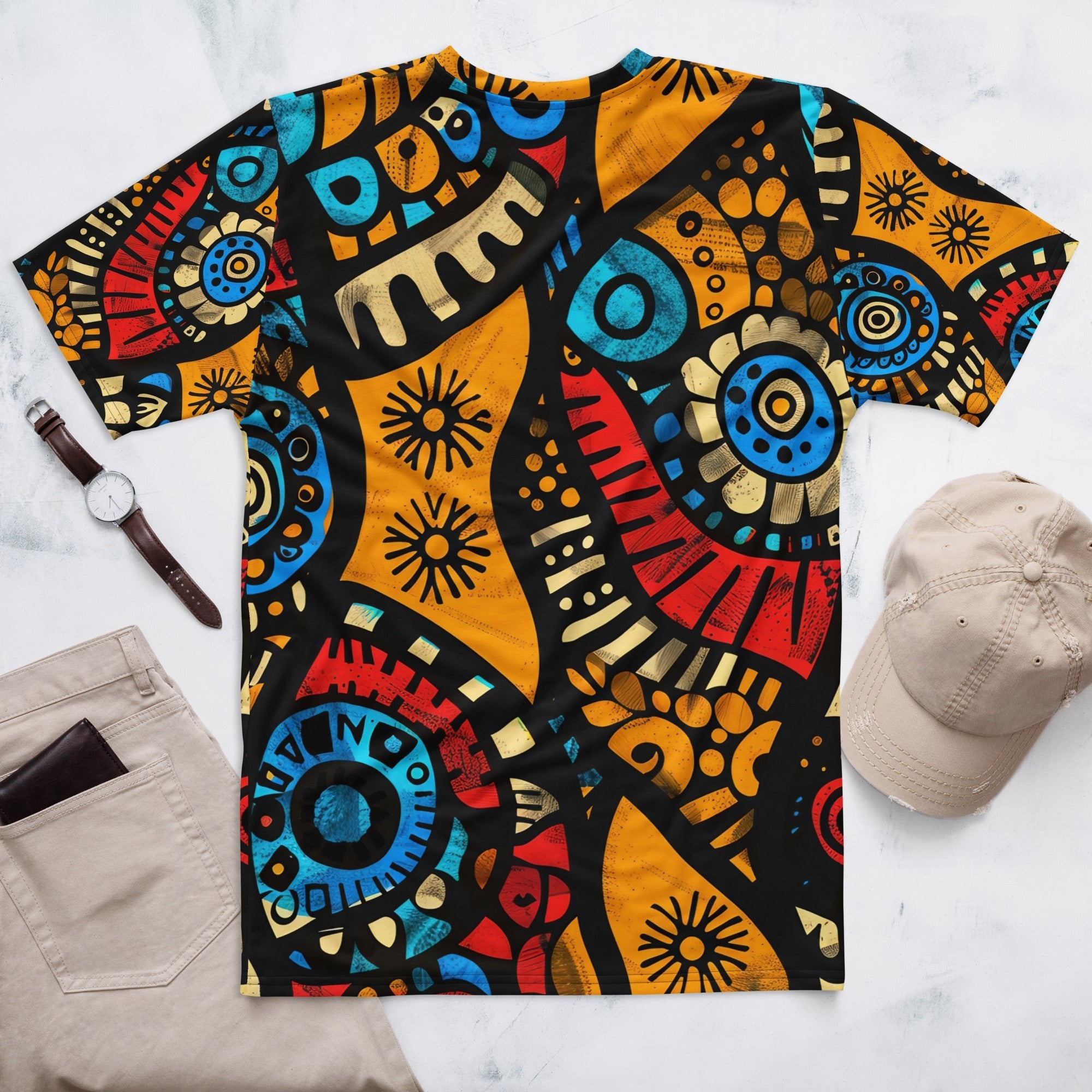 Bold African Tribal All - Over Print T-Shirt – Geometric Heritage Pattern - Craig Michael Design