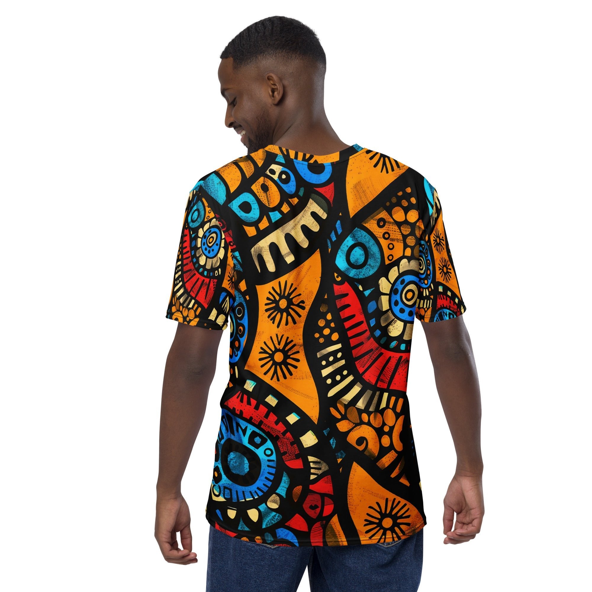 Bold African Tribal All - Over Print T-Shirt – Geometric Heritage Pattern - Craig Michael Design