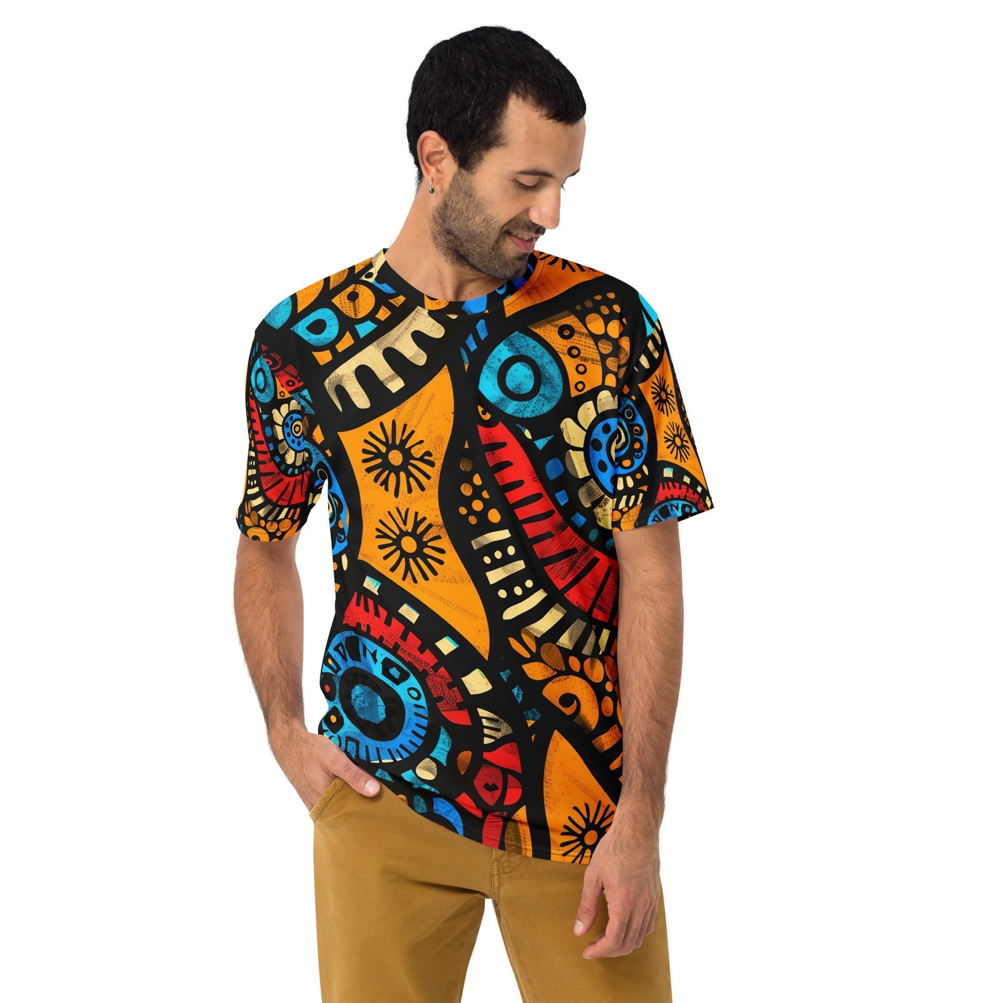 Bold African Tribal All - Over Print T-Shirt – Geometric Heritage Pattern - Craig Michael Design