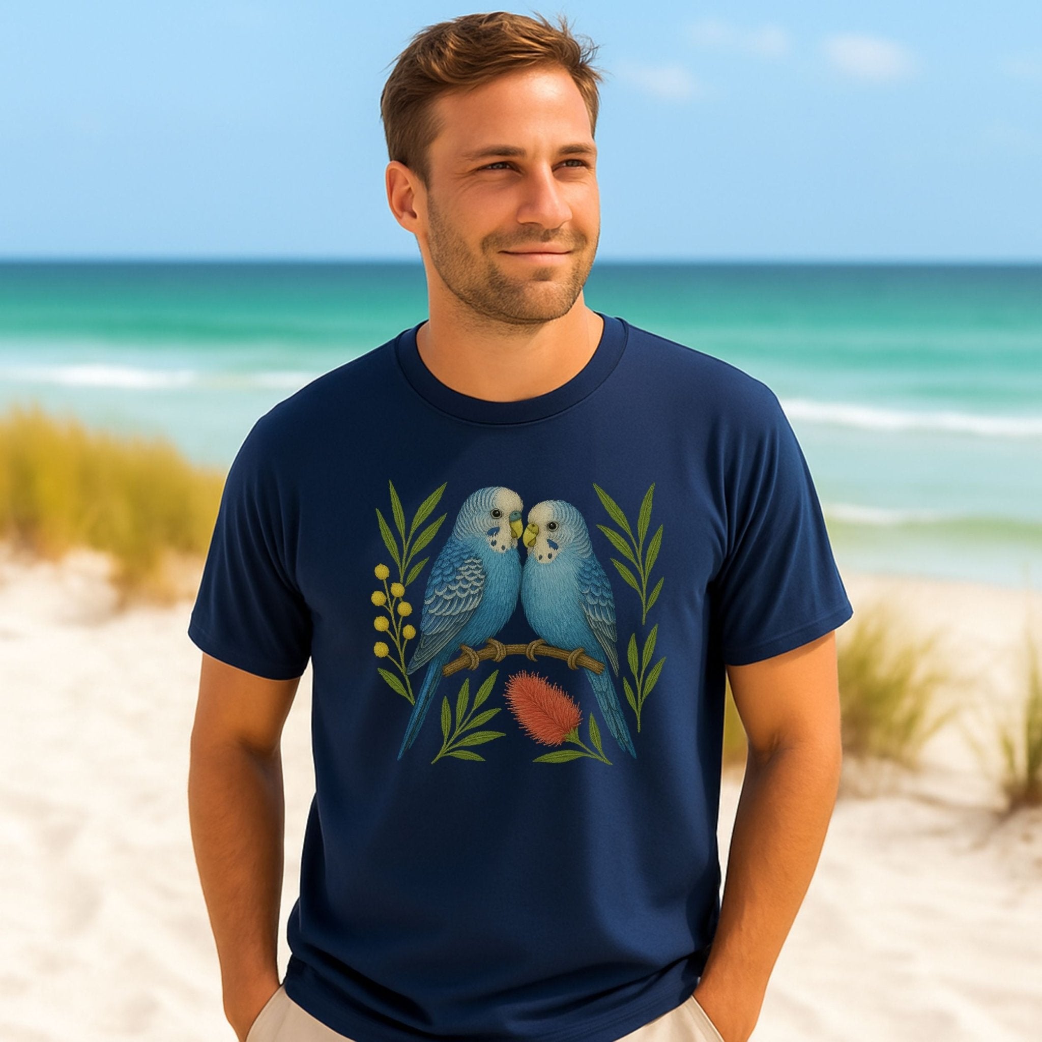 Budgerigar T-Shirt – Australian Native Bird Collection - Craig Michael Design