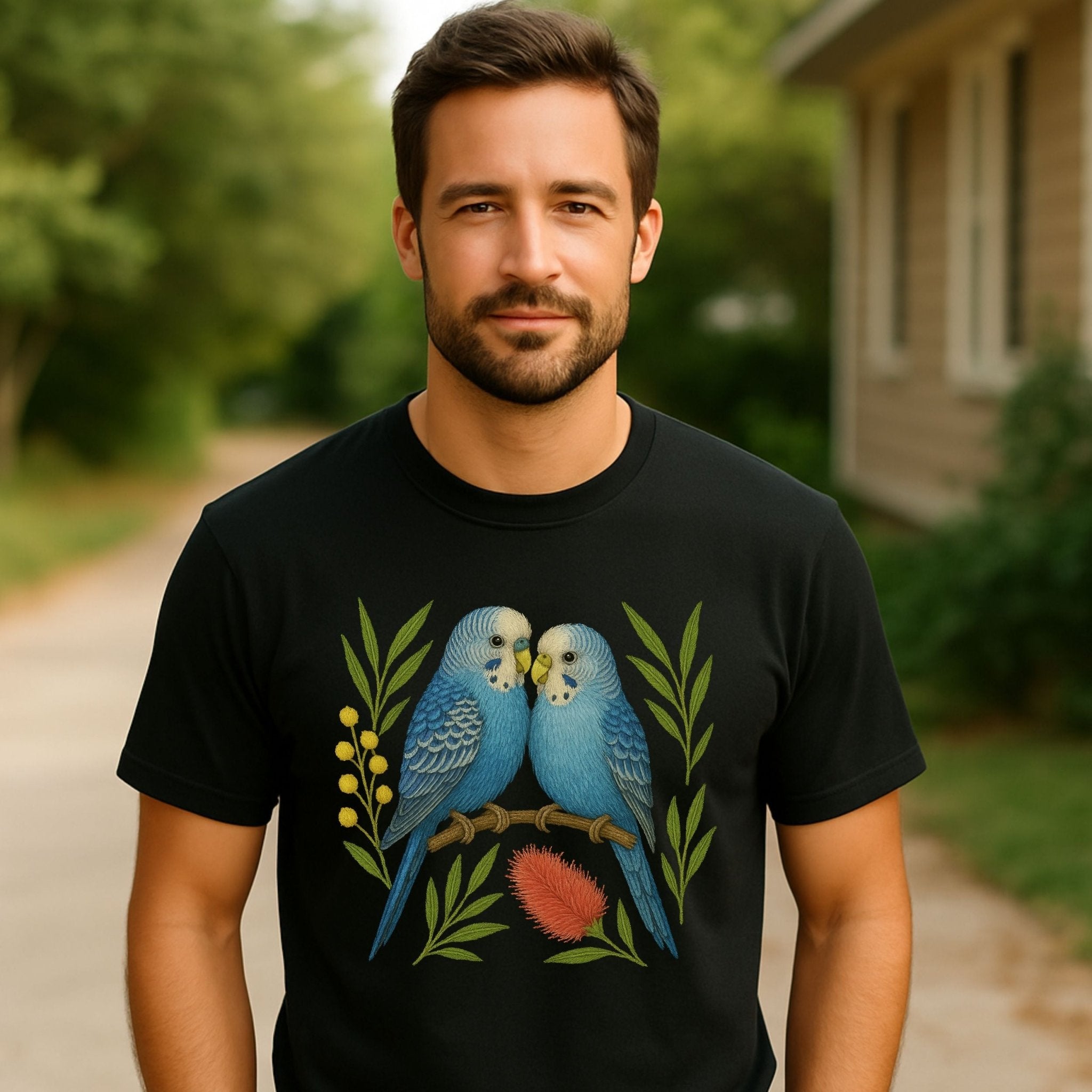 Budgerigar T-Shirt – Australian Native Bird Collection - Craig Michael Design
