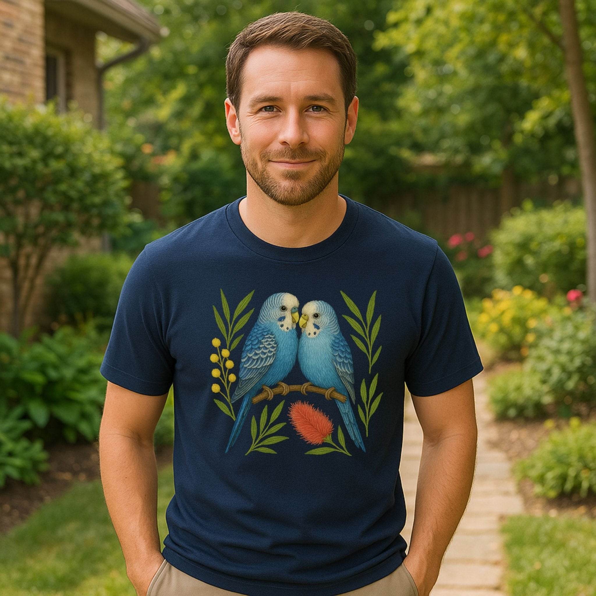 Budgerigar T-Shirt – Australian Native Bird Collection - Craig Michael Design