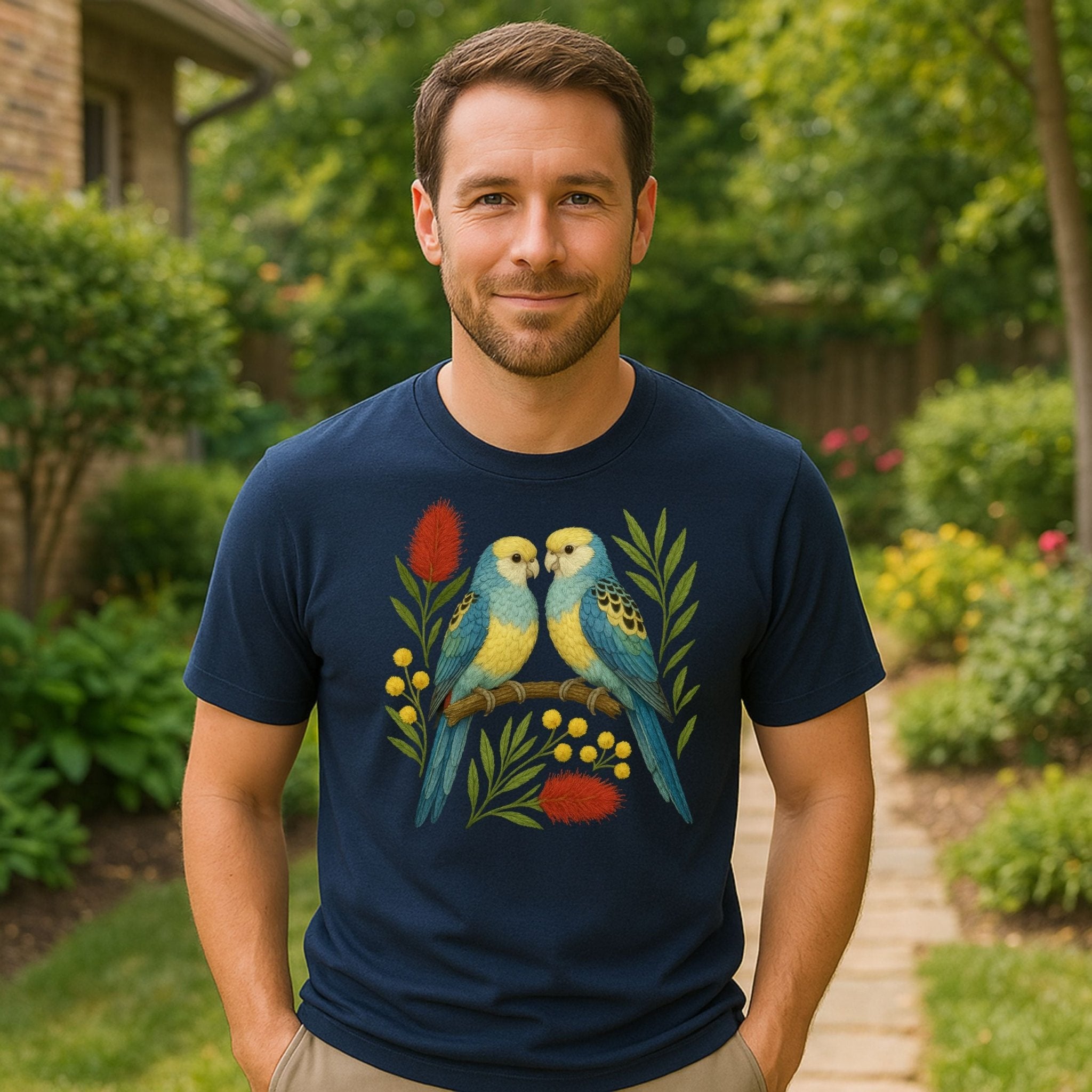 Budgerigar T-Shirt – Australian Native Bird Collection - Craig Michael Design