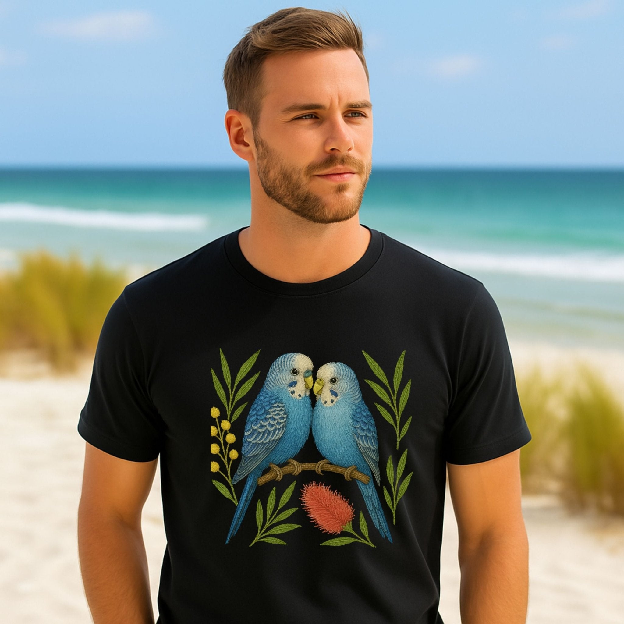 Budgerigar T-Shirt – Australian Native Bird Collection - Craig Michael Design