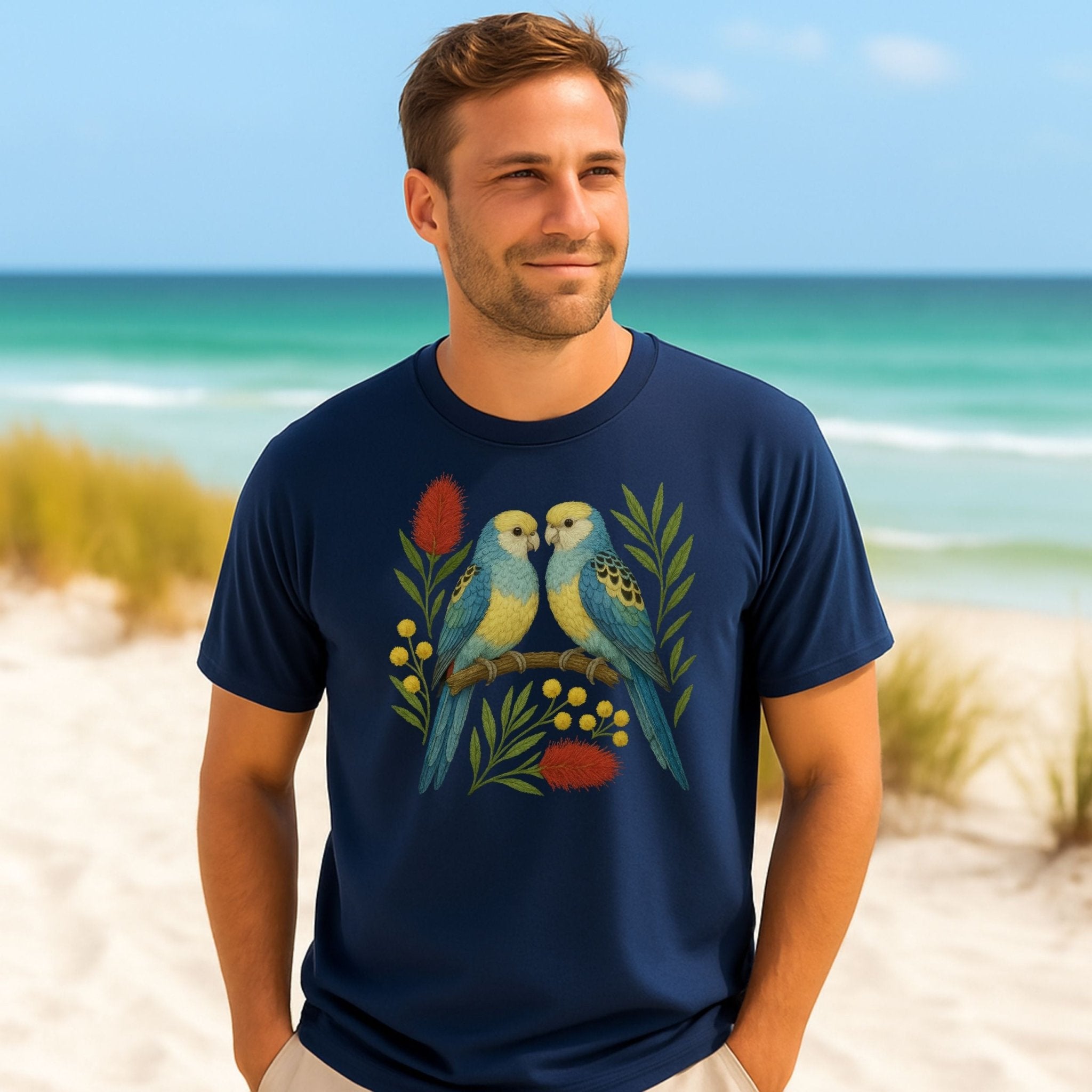 Budgerigar T-Shirt – Australian Native Bird Collection - Craig Michael Design