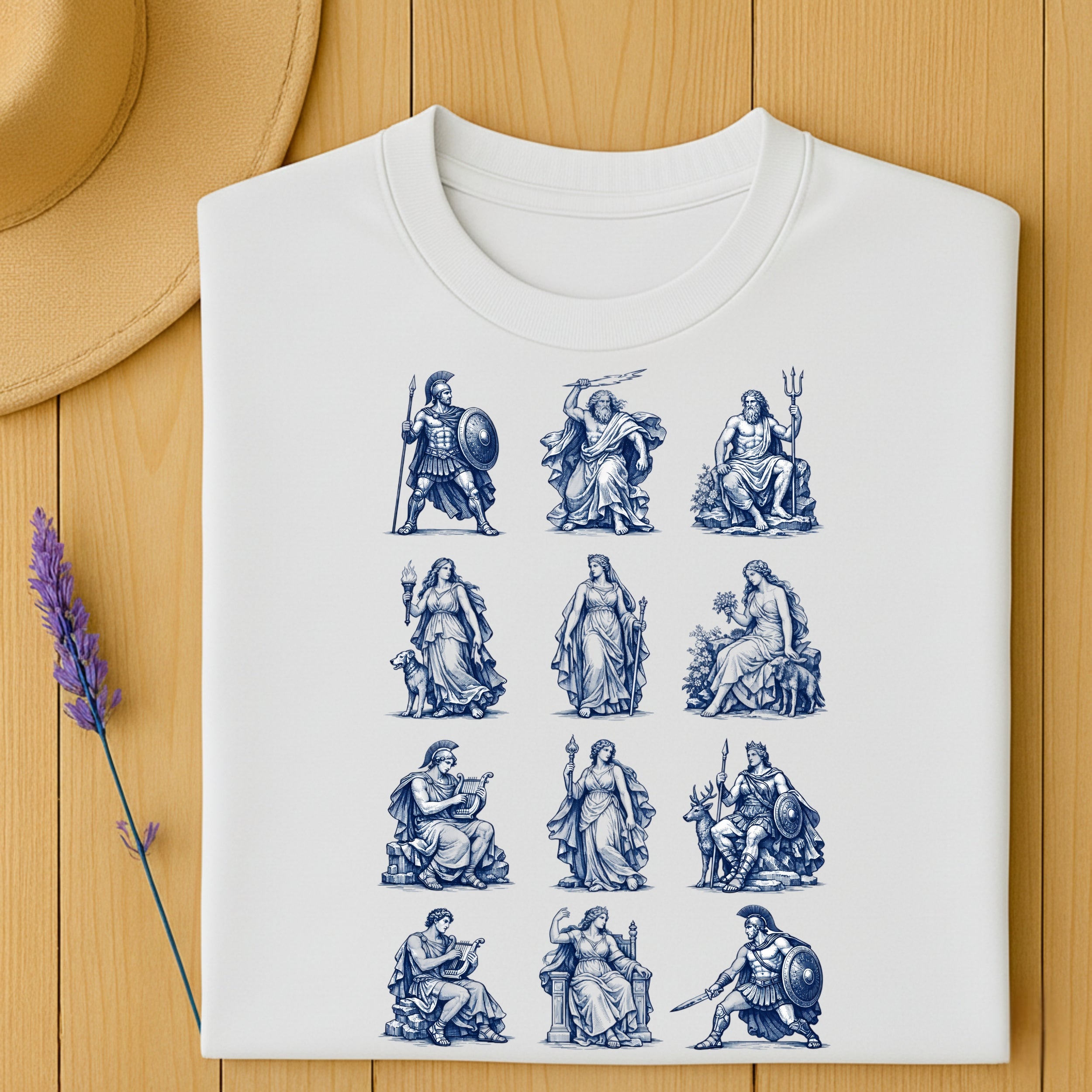 Ancient Greek Mythology Gods and Goddesses Shirt