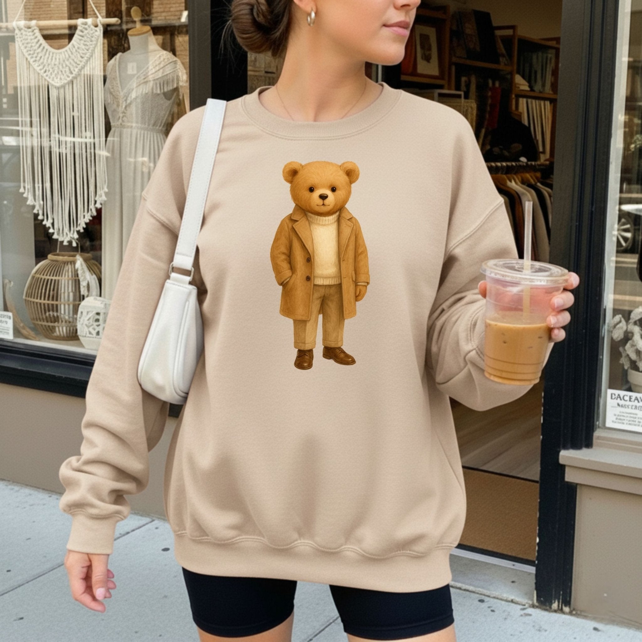 Camel Knit Teddy Sweatshirt - Craig Michael Design