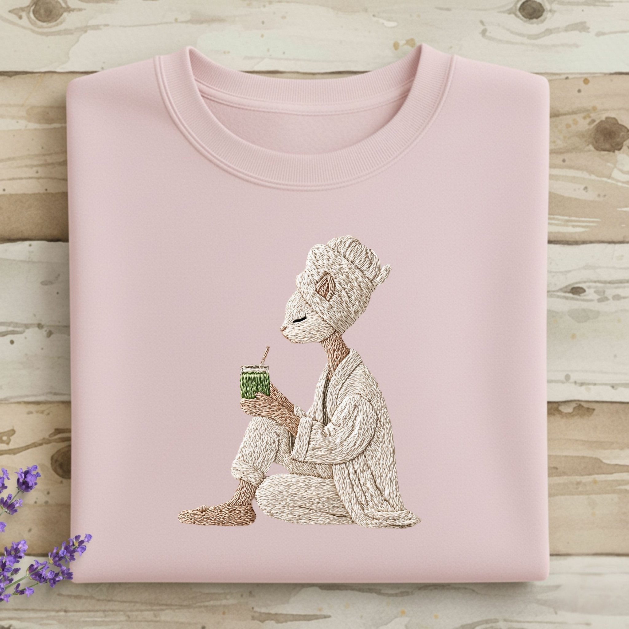 Cat T-Shirt, Spa Day T-Shirt, Relaxing Cat, Funny Cat, Animal Lover T-Shirt, Cute T-Shirt, Zen Cat, Cat with Drink, Unique Gift T-Shirt - Craig Michael Design