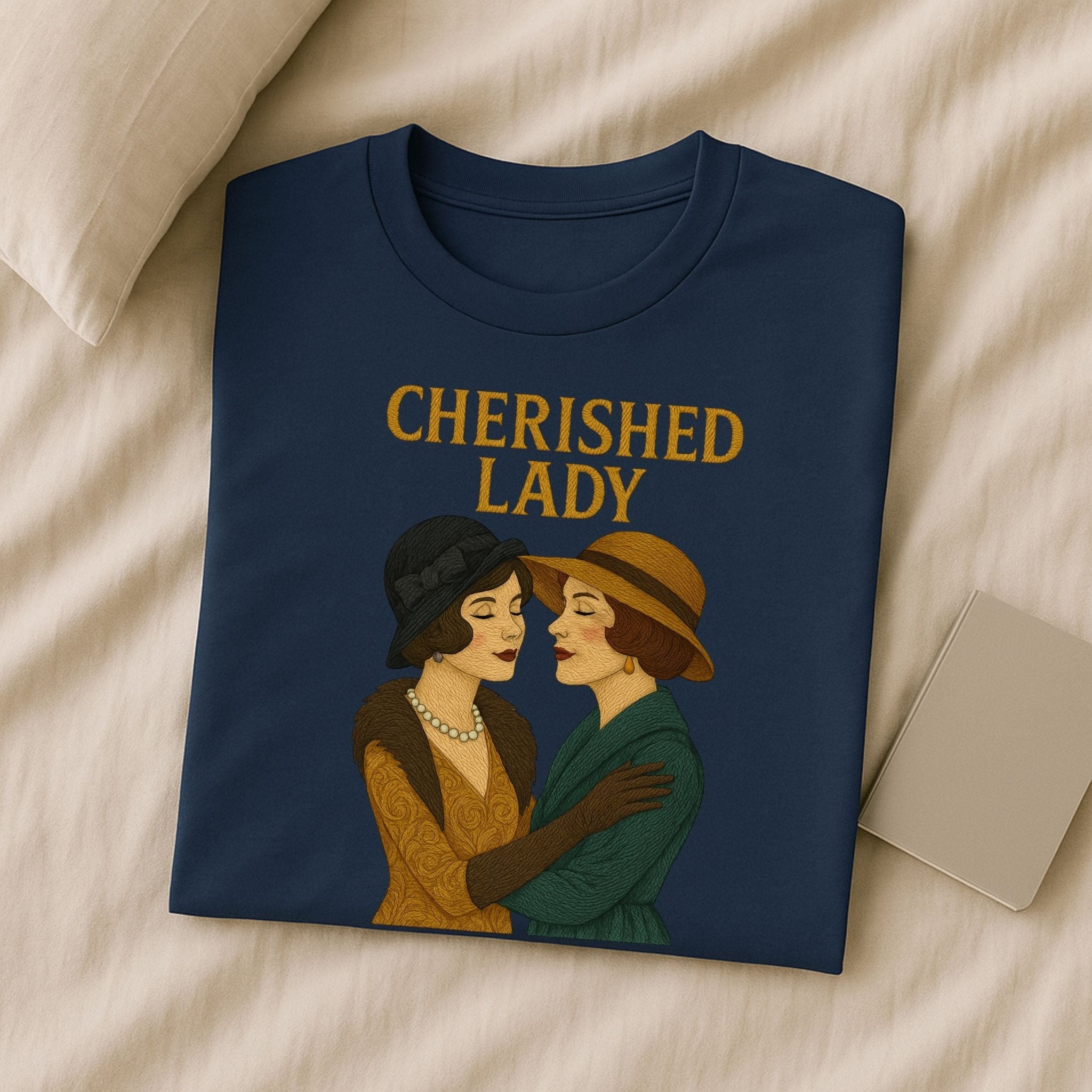 Cherished Lady – 1920s Flapper Lesbian T-Shirt, Vintage Sapphic Gift - Craig Michael Design