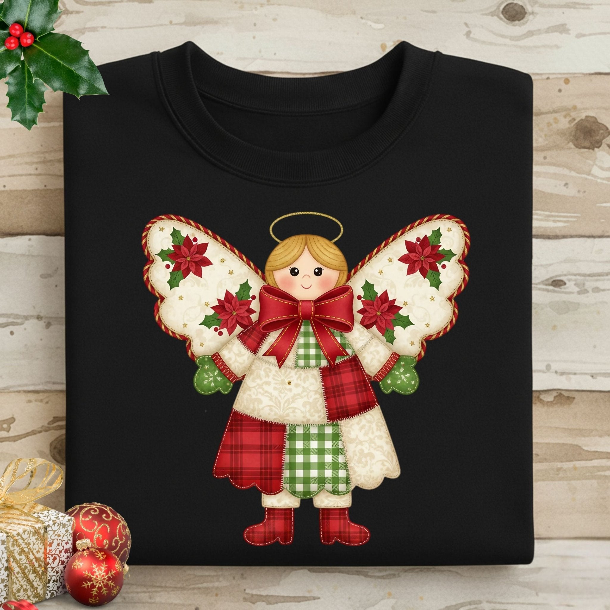 Christmas Angel Sweatshirt – Cozy Holiday Edition - Craig Michael Design