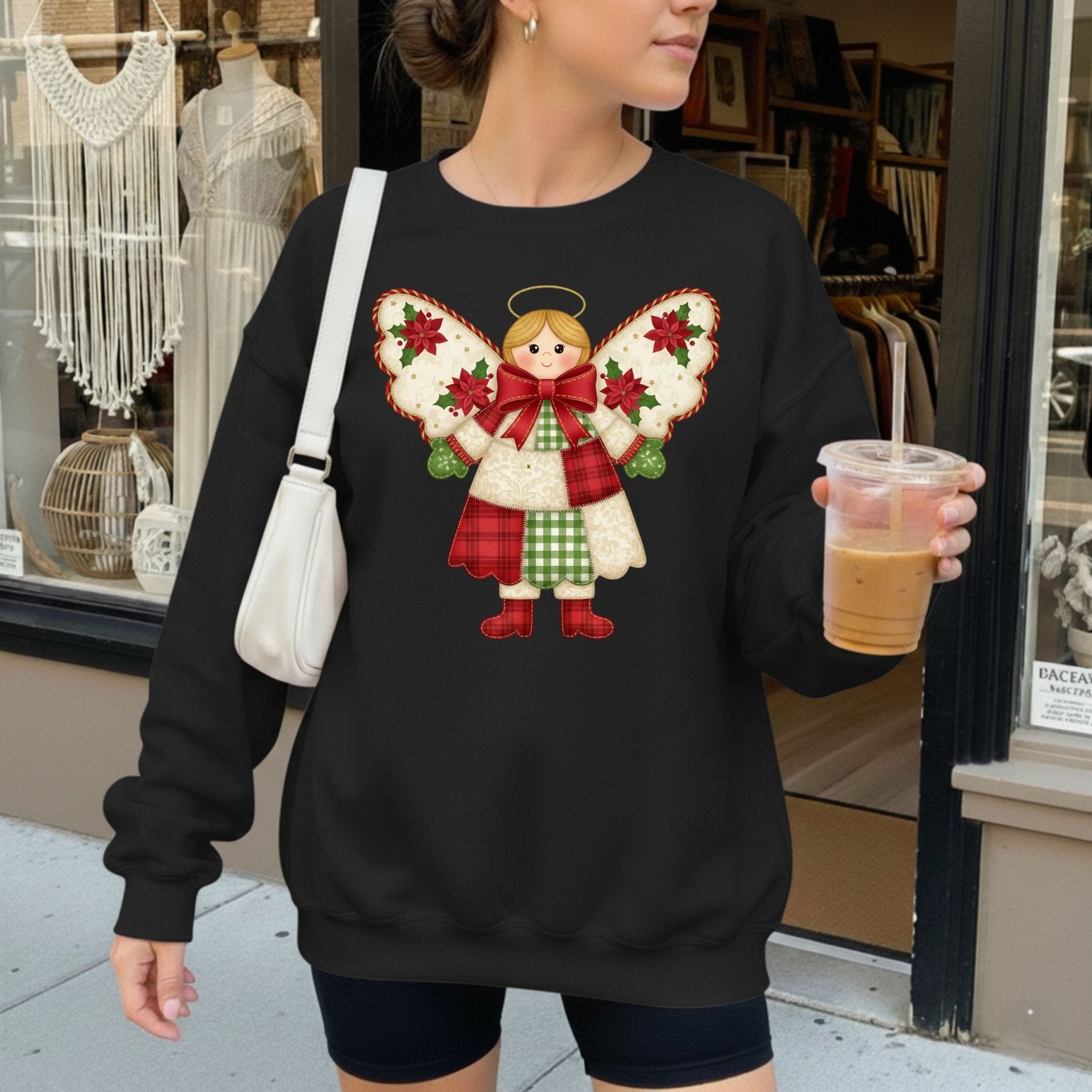 Christmas Angel Sweatshirt – Cozy Holiday Edition - Craig Michael Design