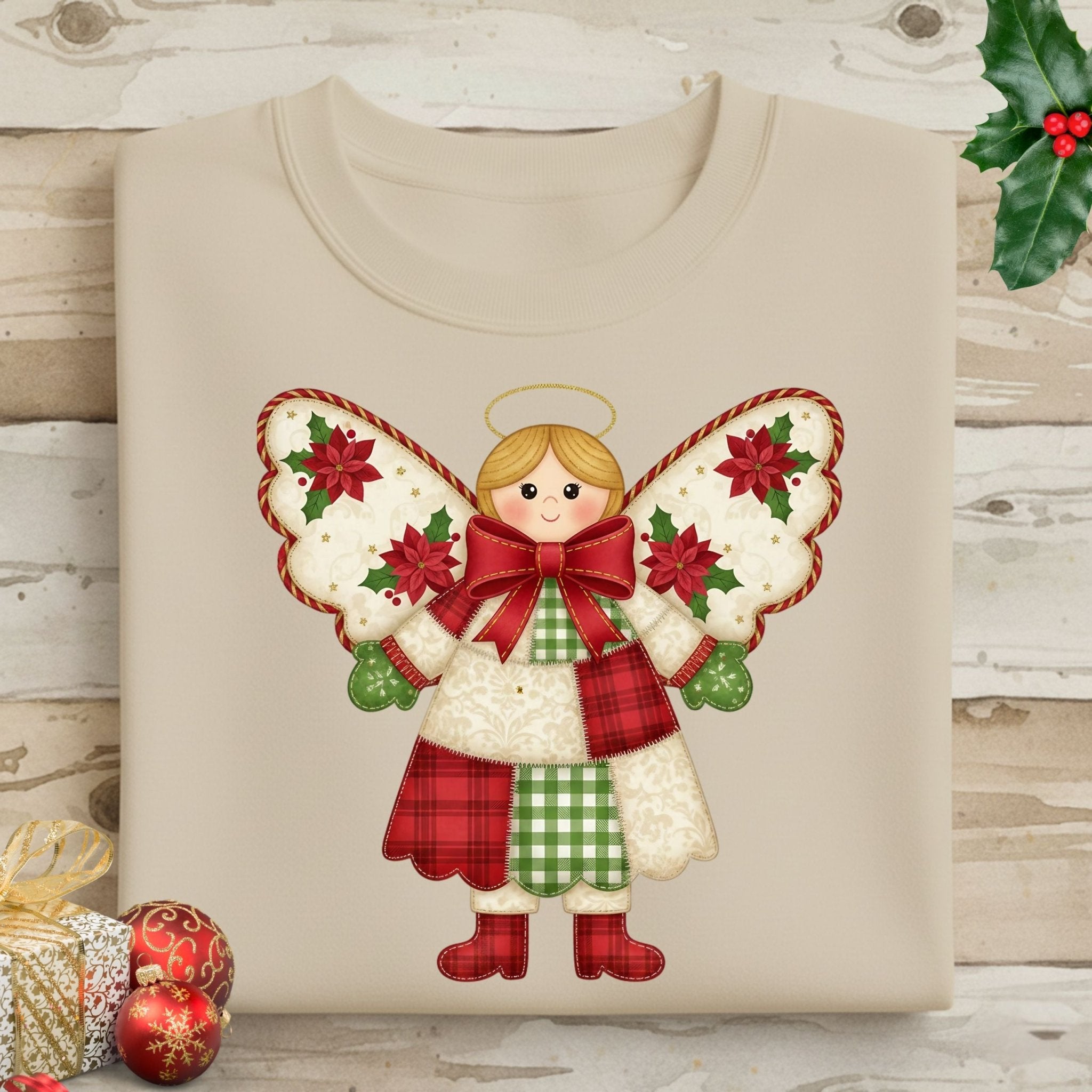 Christmas Angel Sweatshirt – Cozy Holiday Edition - Craig Michael Design