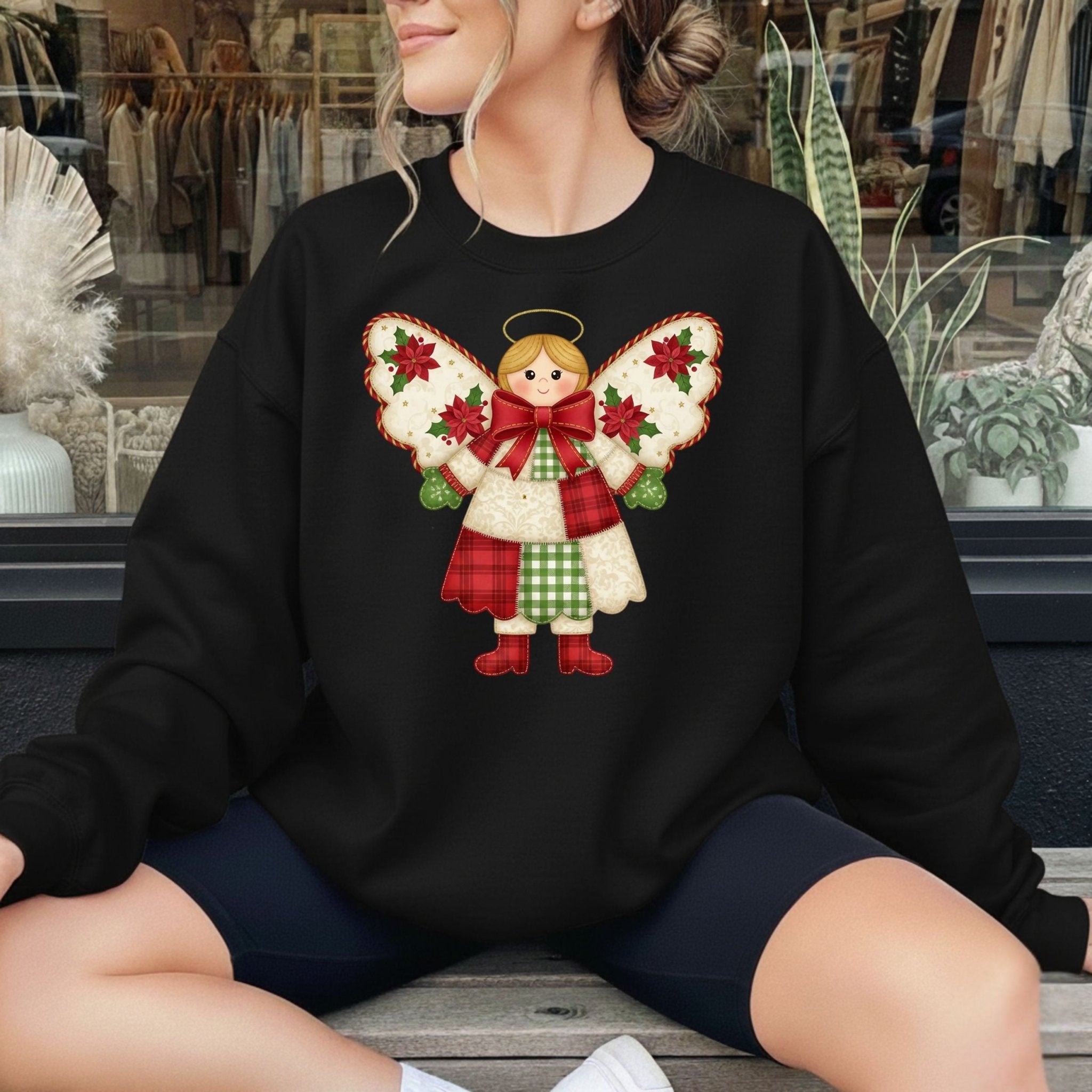 Christmas Angel Sweatshirt – Cozy Holiday Edition - Craig Michael Design