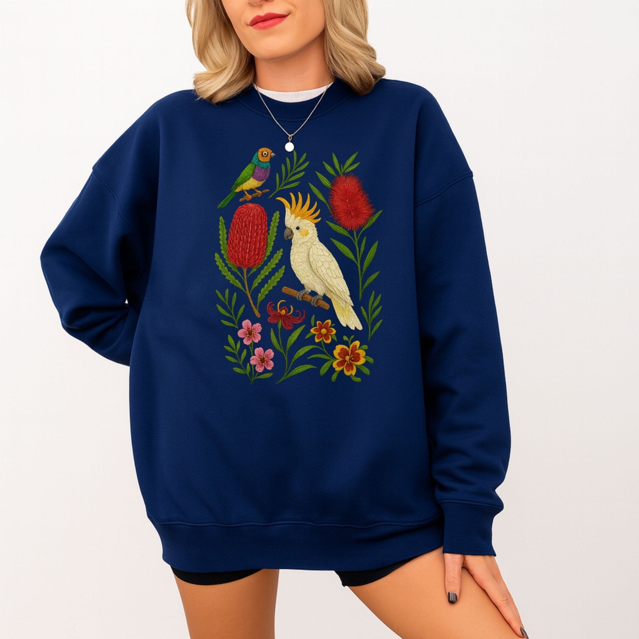 Cockatoo Banksia Sweatshirt - Craig Michael Design