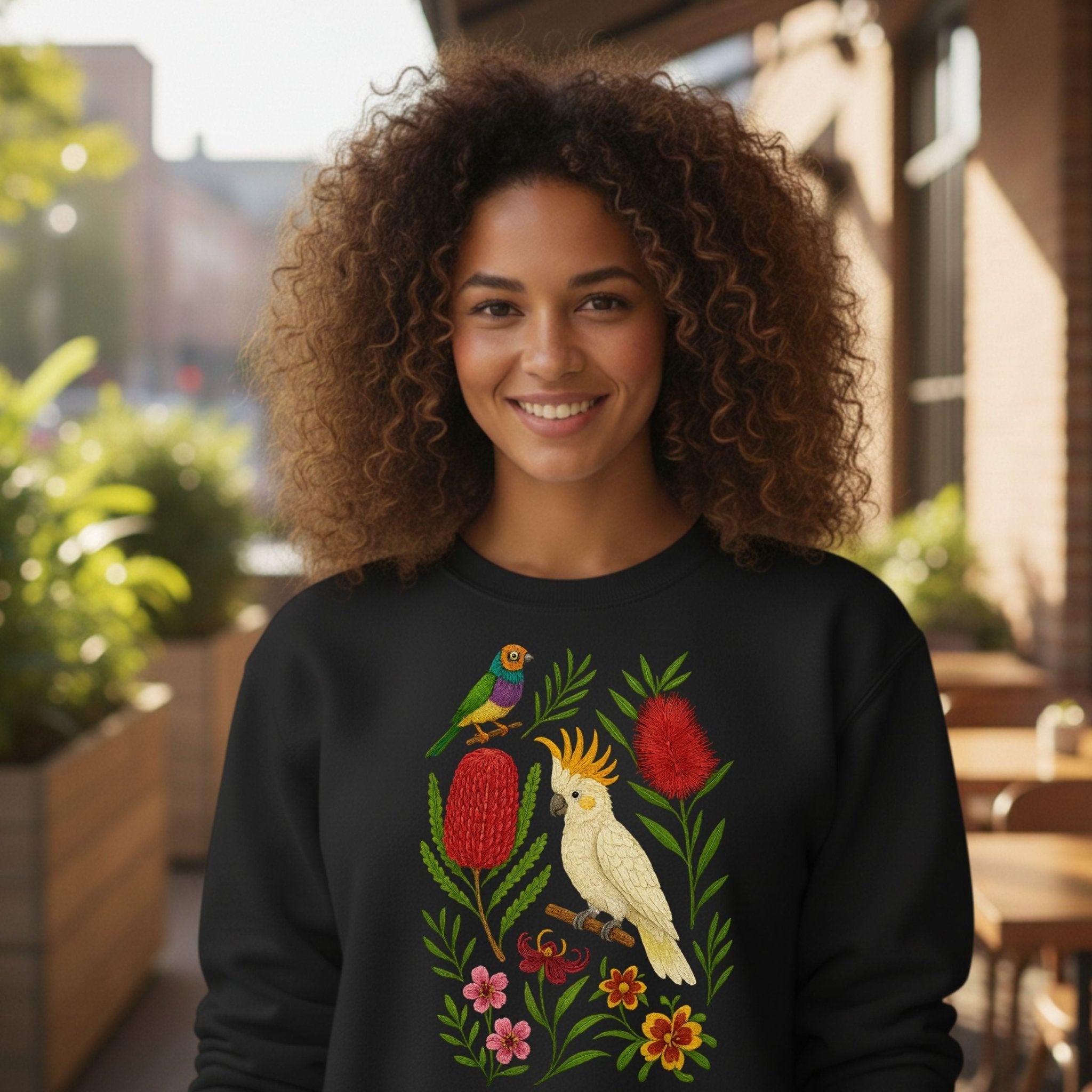 Cockatoo Banksia Sweatshirt - Craig Michael Design
