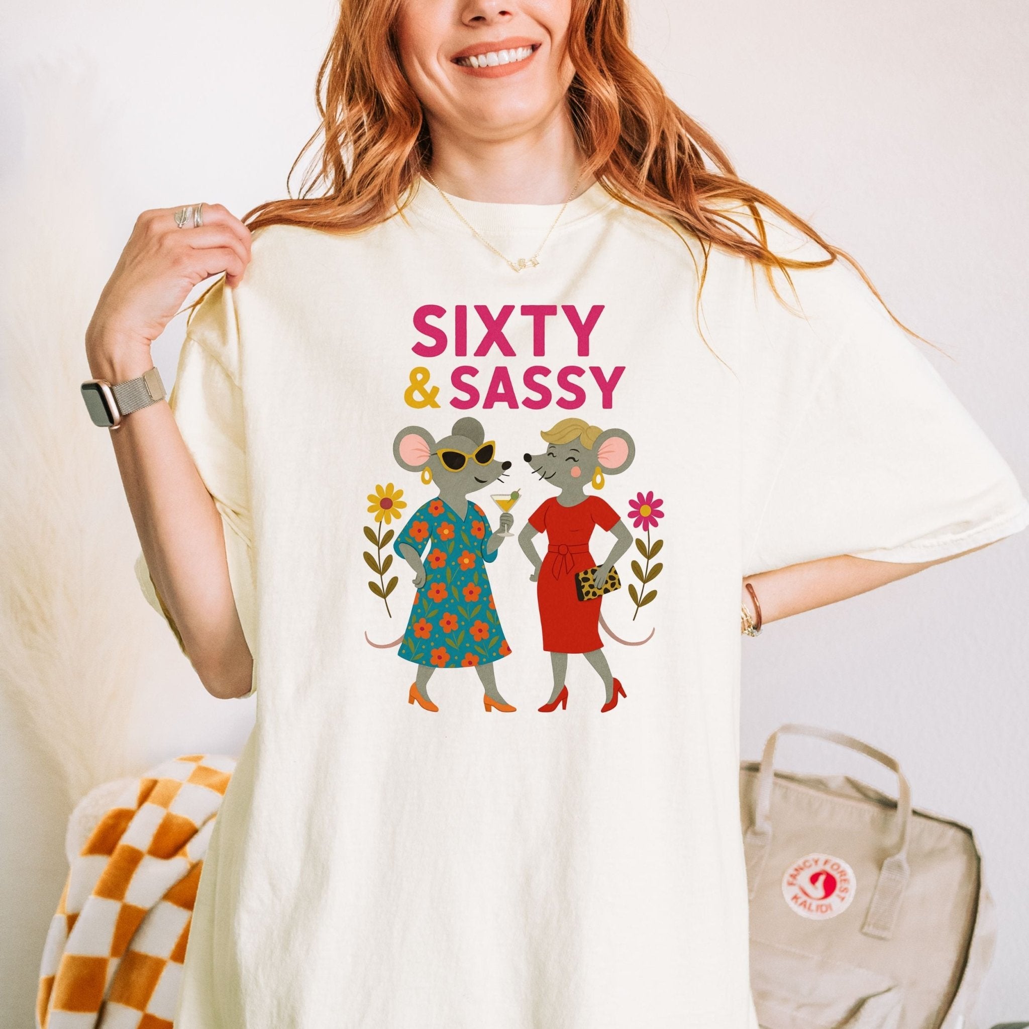 Comfort Colors 1717 Shirt, Sixty and Sassy T-Shirt, Lesbian Mouse Tee, Funny 60th Birthday - Craig Michael Design