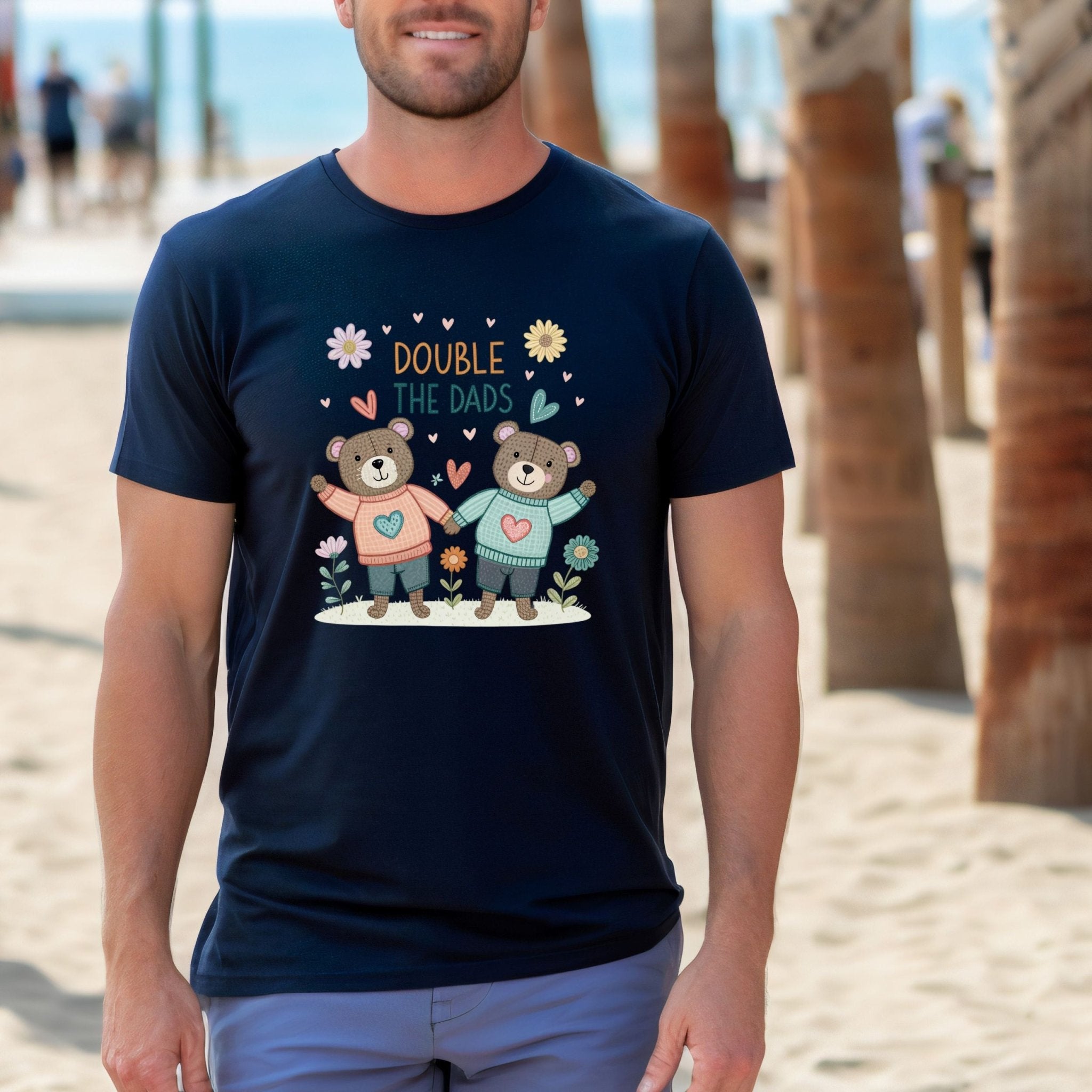 Cottagecore Double The Dads Father’s Day T-Shirt - Craig Michael Design