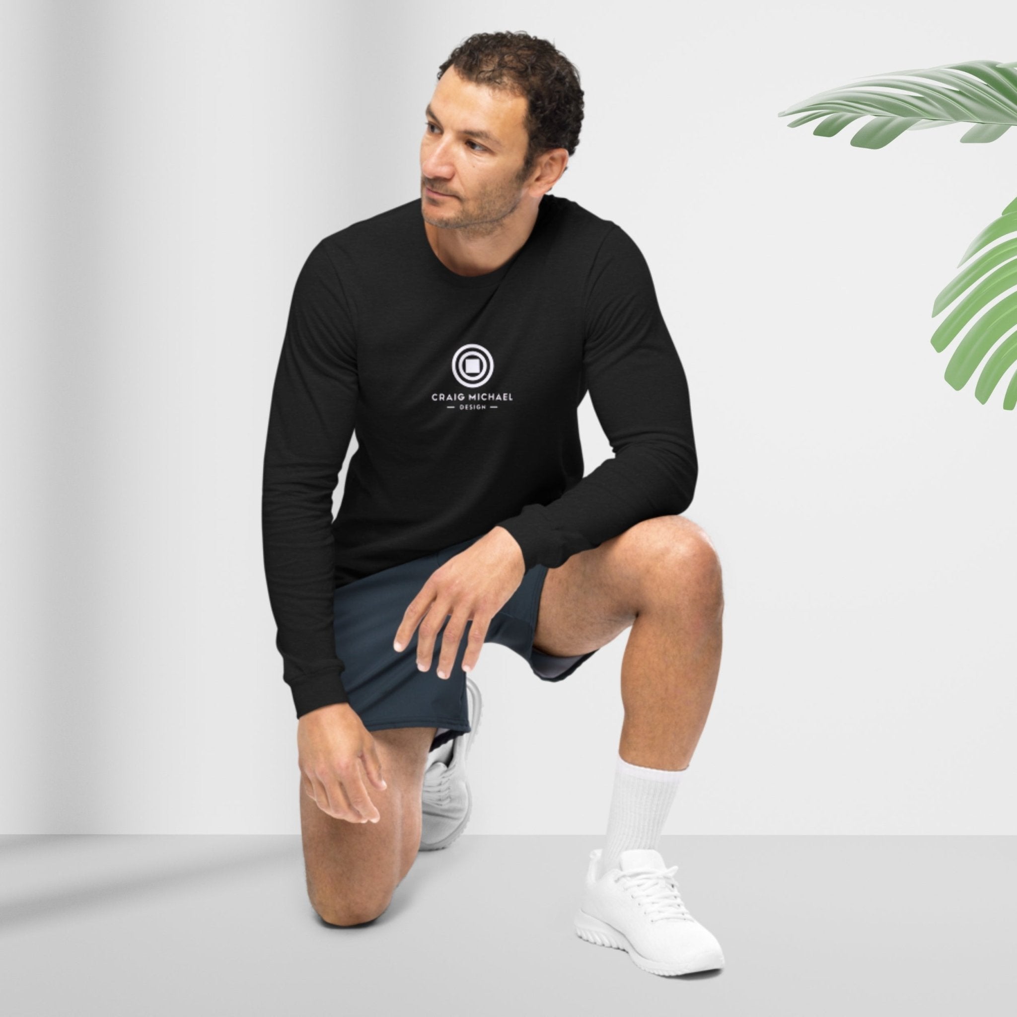 Craig Michael Design Logo Long Sleeve Shirt, Minimalist Graphic Tee, Unique Designer Apparel, Modern Fashion Statement, Trendy Casual Wear - Craig Michael Design