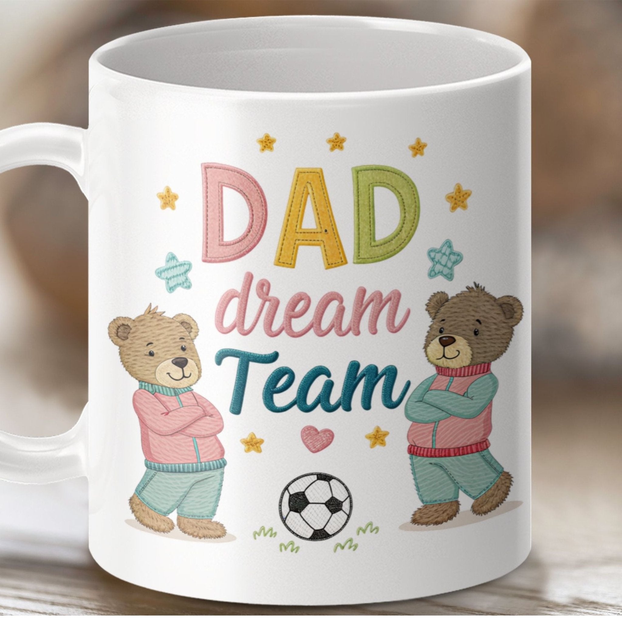Dad Dream Team Mug, Gay Fathers Day Gift - Craig Michael Design