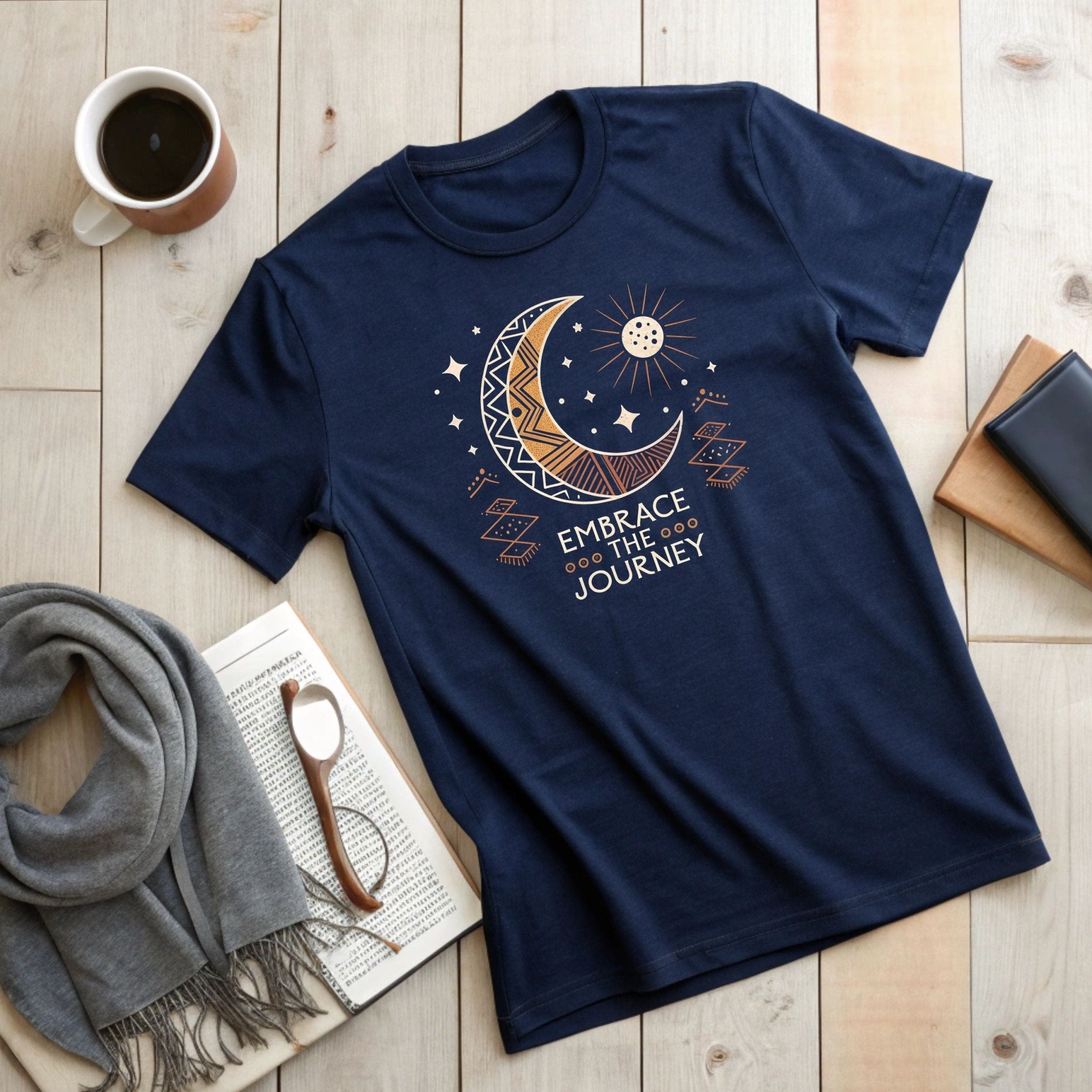 Embrace The Journey T-Shirt – Celestial & Inspirational Design - Craig Michael Design