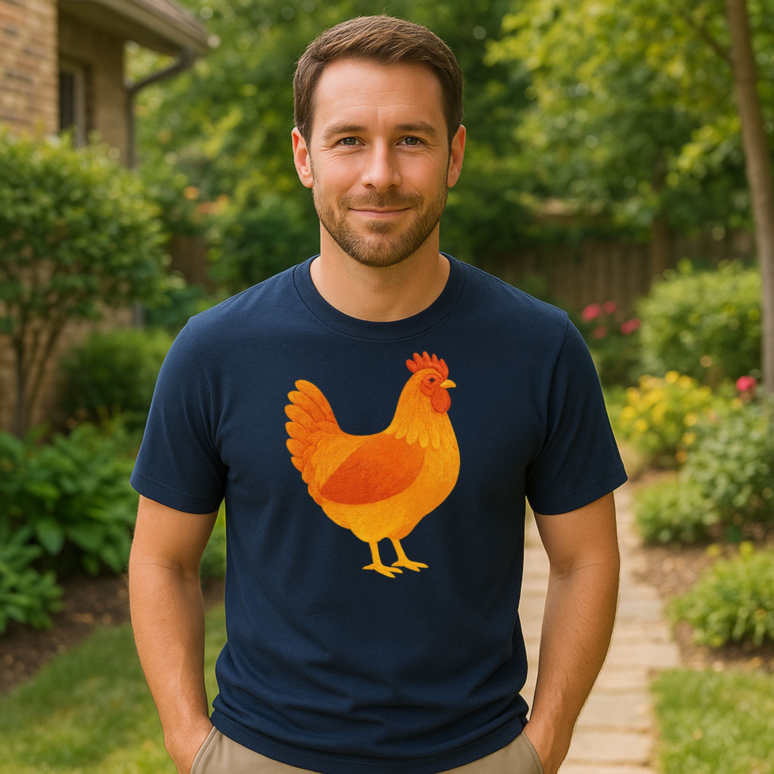 Charming Chicken Graphic Tee for Casual Outfits