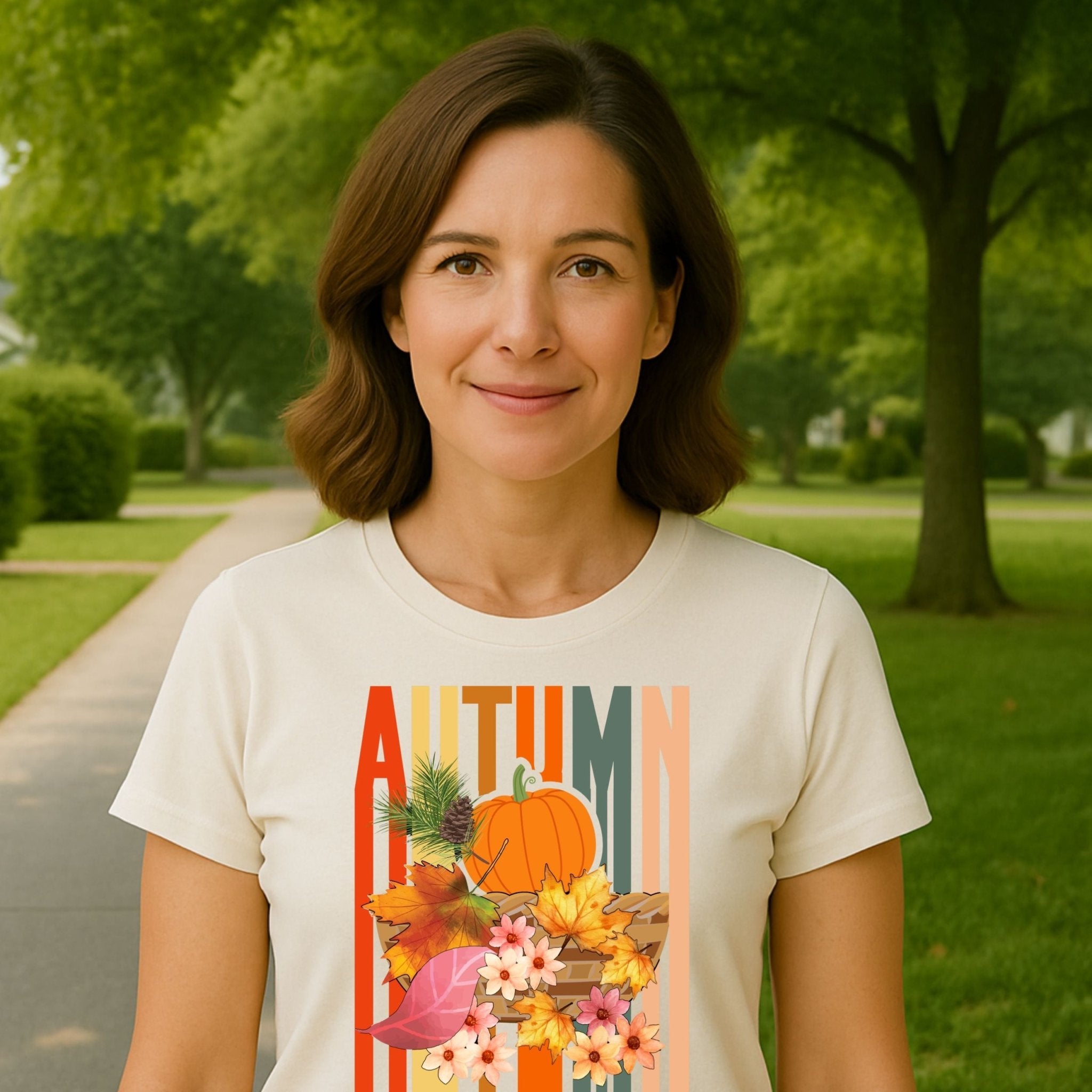 Fall Pumpkin Shirt for Women, Autumn Harvest T-Shirt, Cute Thanksgiving Tee - Craig Michael Design