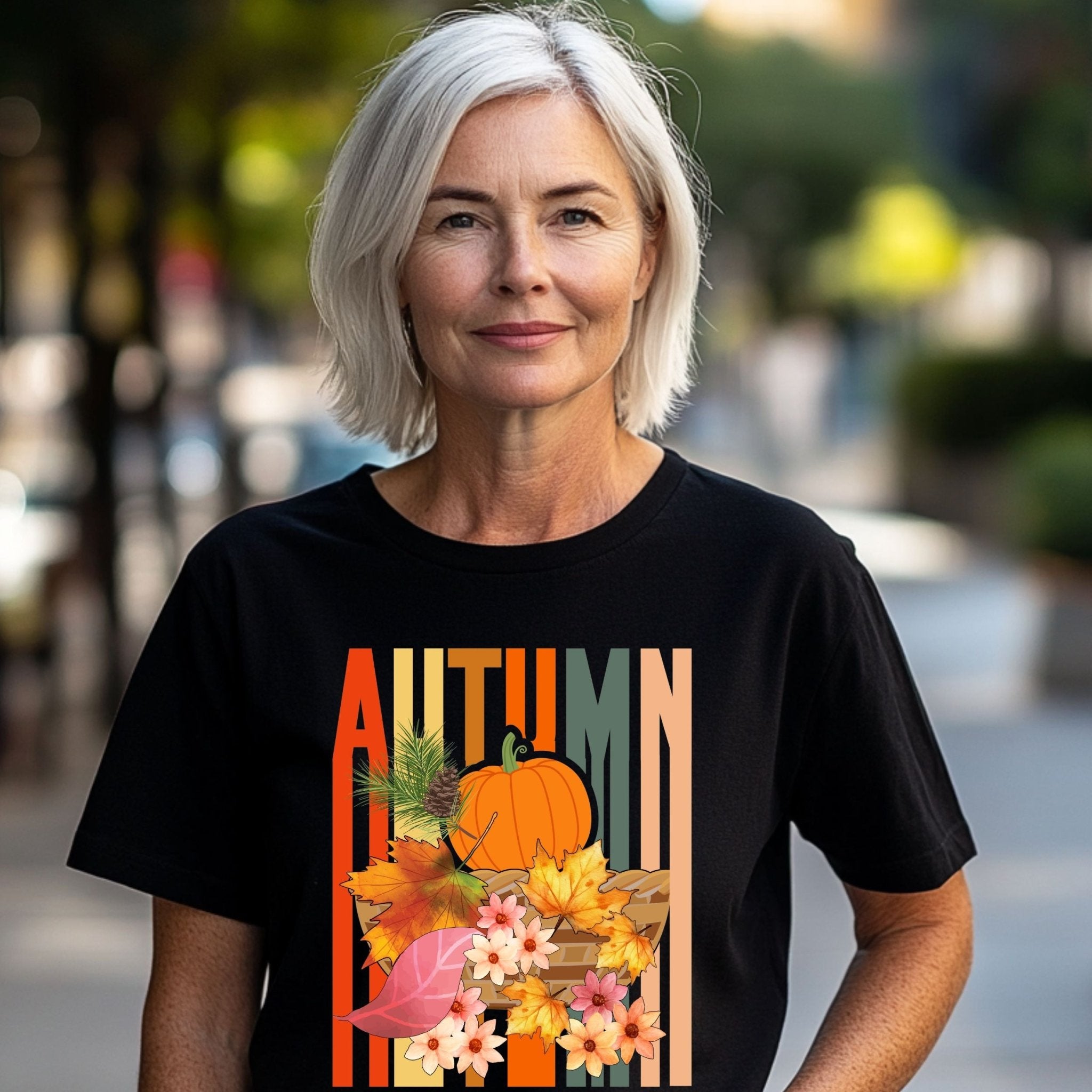 Fall Pumpkin Shirt for Women, Autumn Harvest T-Shirt, Cute Thanksgiving Tee - Craig Michael Design