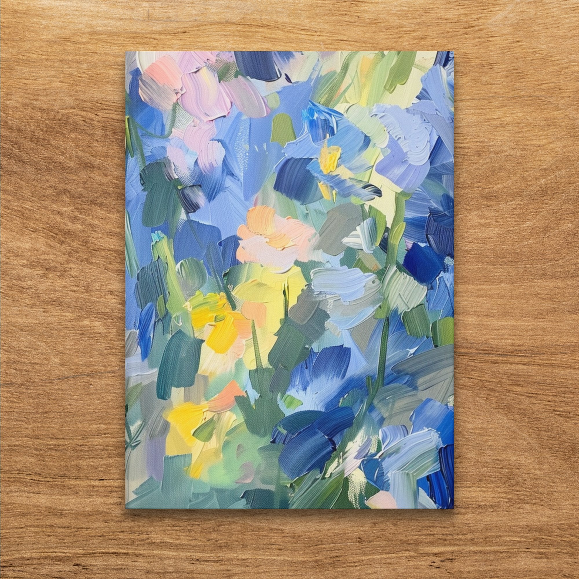 Floral Abstract Art Journal, Colorful Painting Print Notebook, Artistic Diary, Unique Gift for Artists, Sketchbook with Abstract Art - Craig Michael Design
