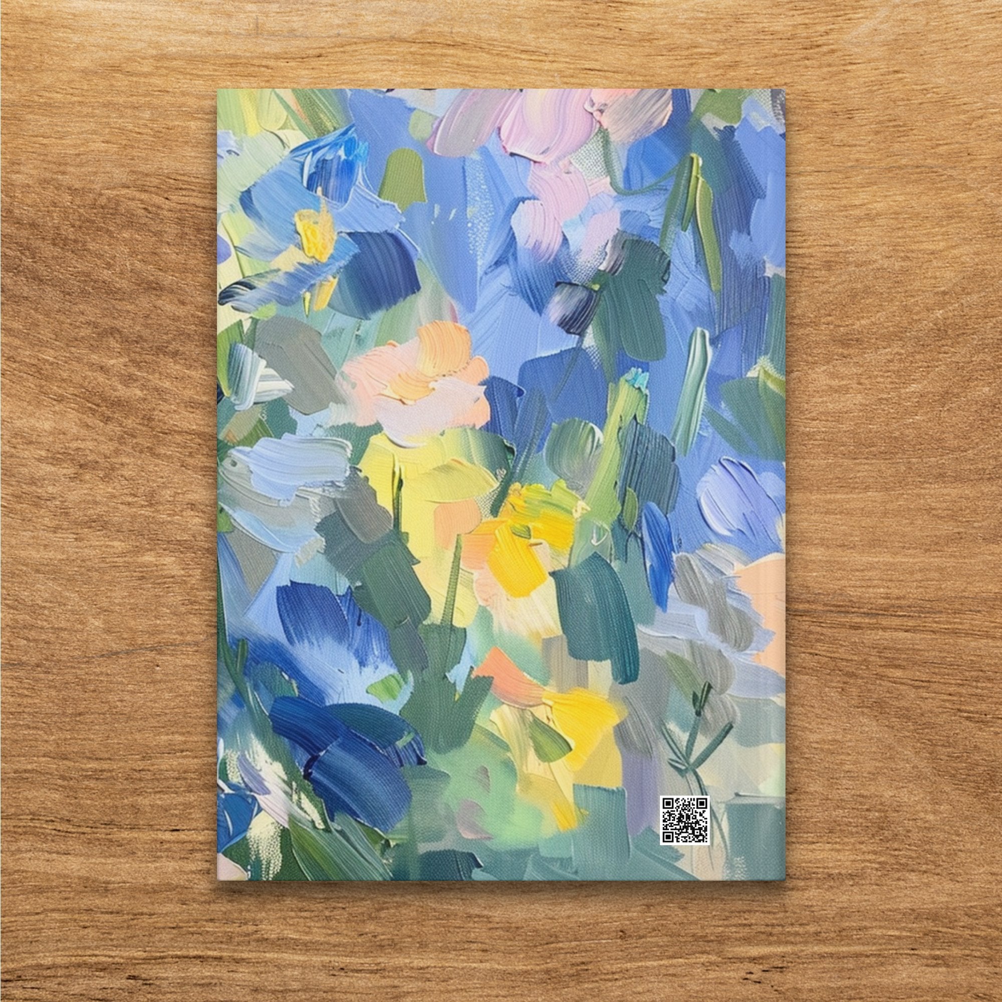 Floral Abstract Art Journal, Colorful Painting Print Notebook, Artistic Diary, Unique Gift for Artists, Sketchbook with Abstract Art - Craig Michael Design