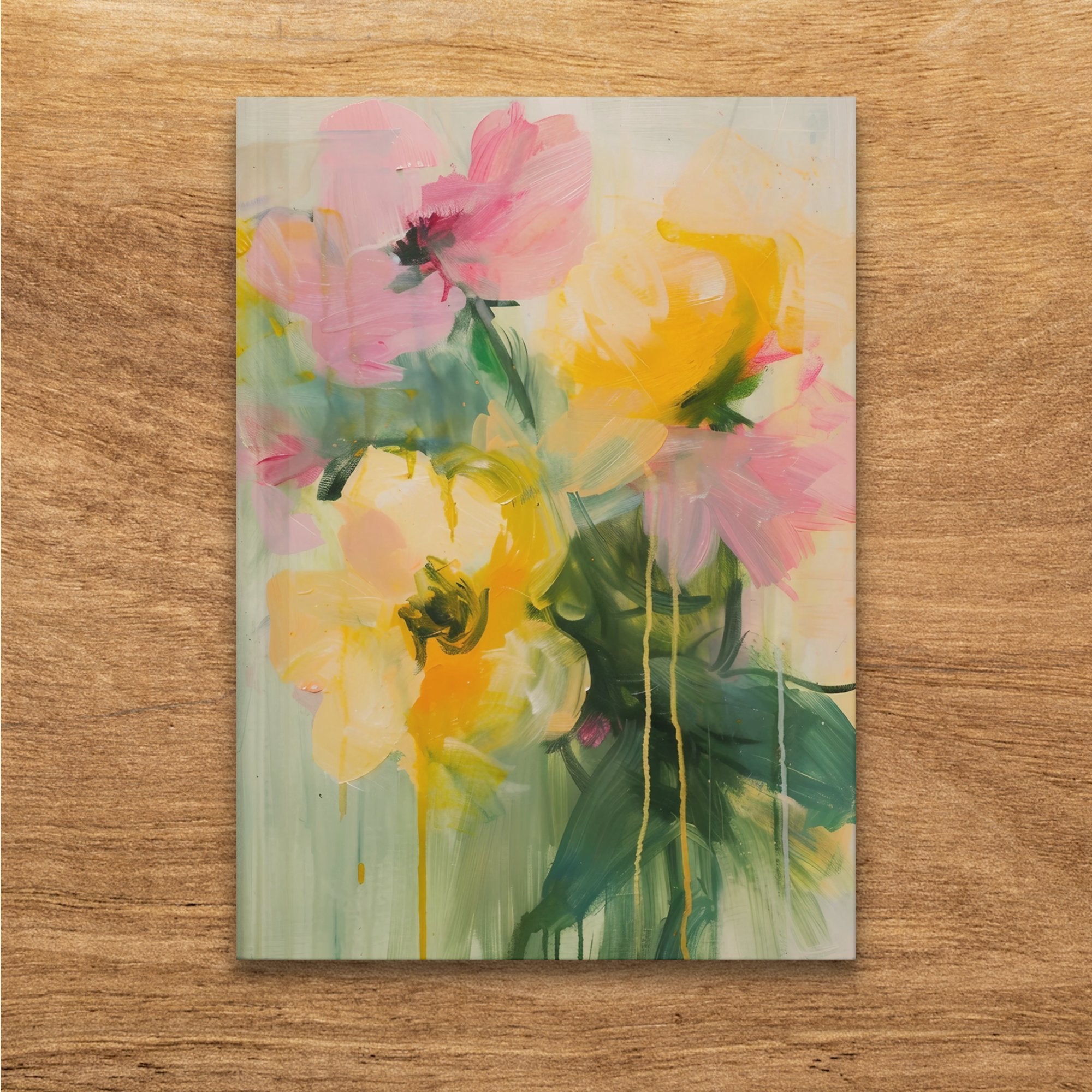 Floral Abstract Journal, Artist Painting Notebook, Artistic Sketchbook, Unique Diary, Colorful Floral Design, Gifts for Writers, Art Book - Craig Michael Design
