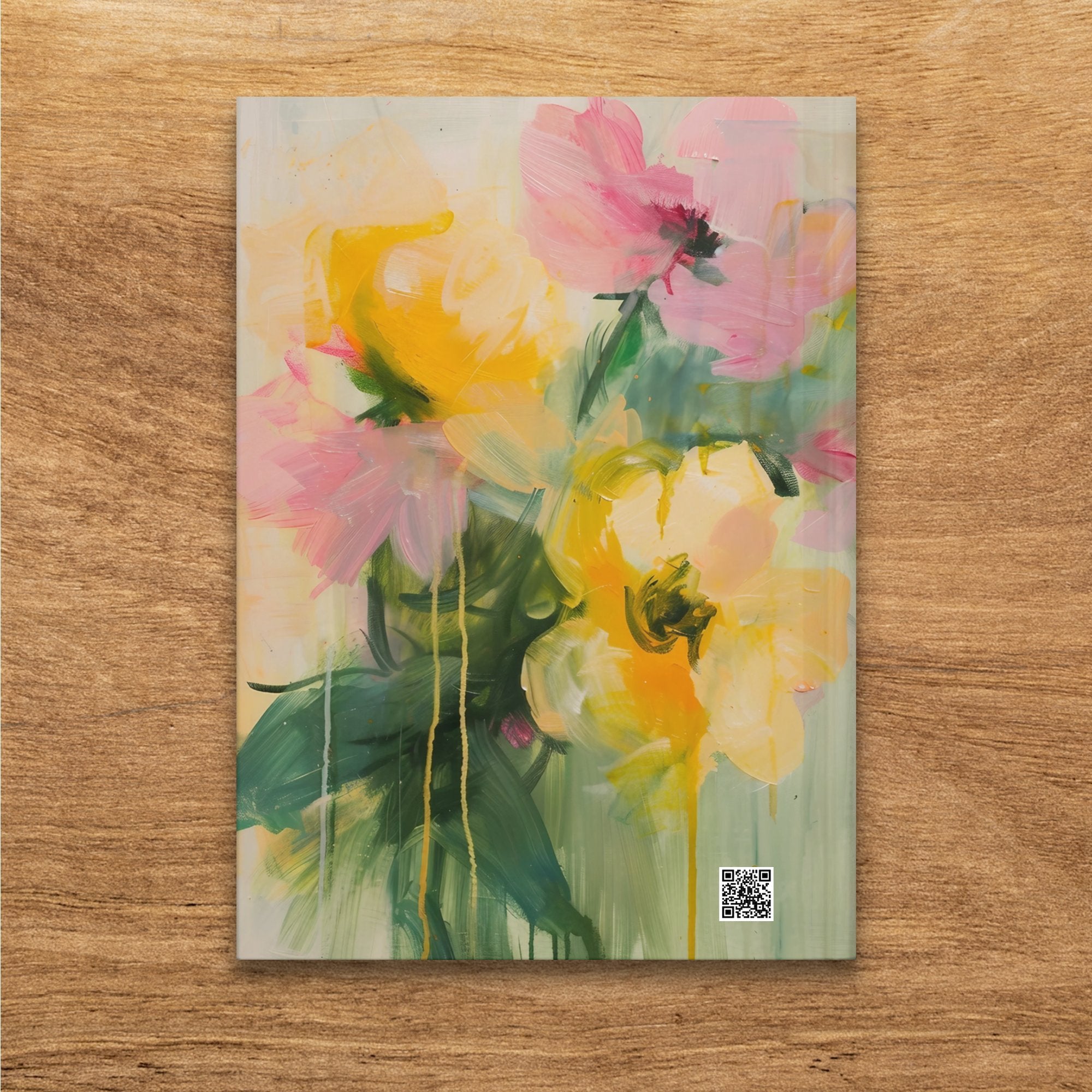 Floral Abstract Journal, Artist Painting Notebook, Artistic Sketchbook, Unique Diary, Colorful Floral Design, Gifts for Writers, Art Book - Craig Michael Design