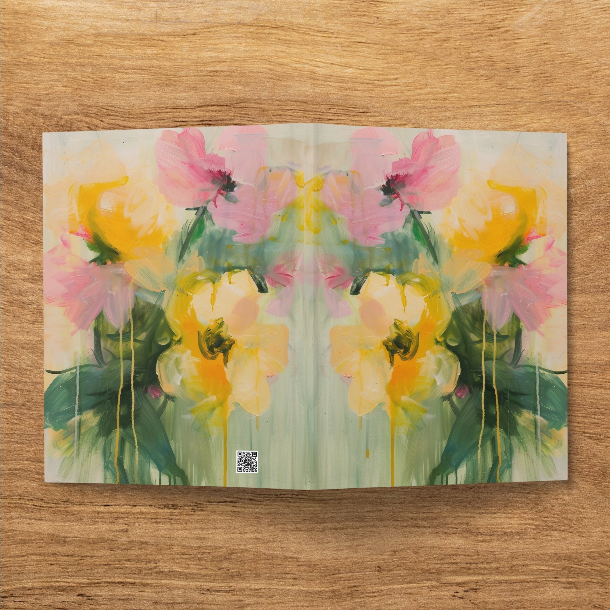 Floral Abstract Journal, Artist Painting Notebook, Artistic Sketchbook, Unique Diary, Colorful Floral Design, Gifts for Writers, Art Book - Craig Michael Design