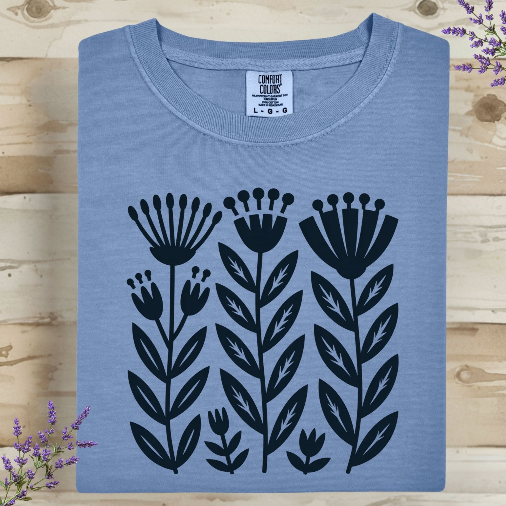 Folk Art Floral T-Shirt – Comfort Colors® - Craig Michael Design