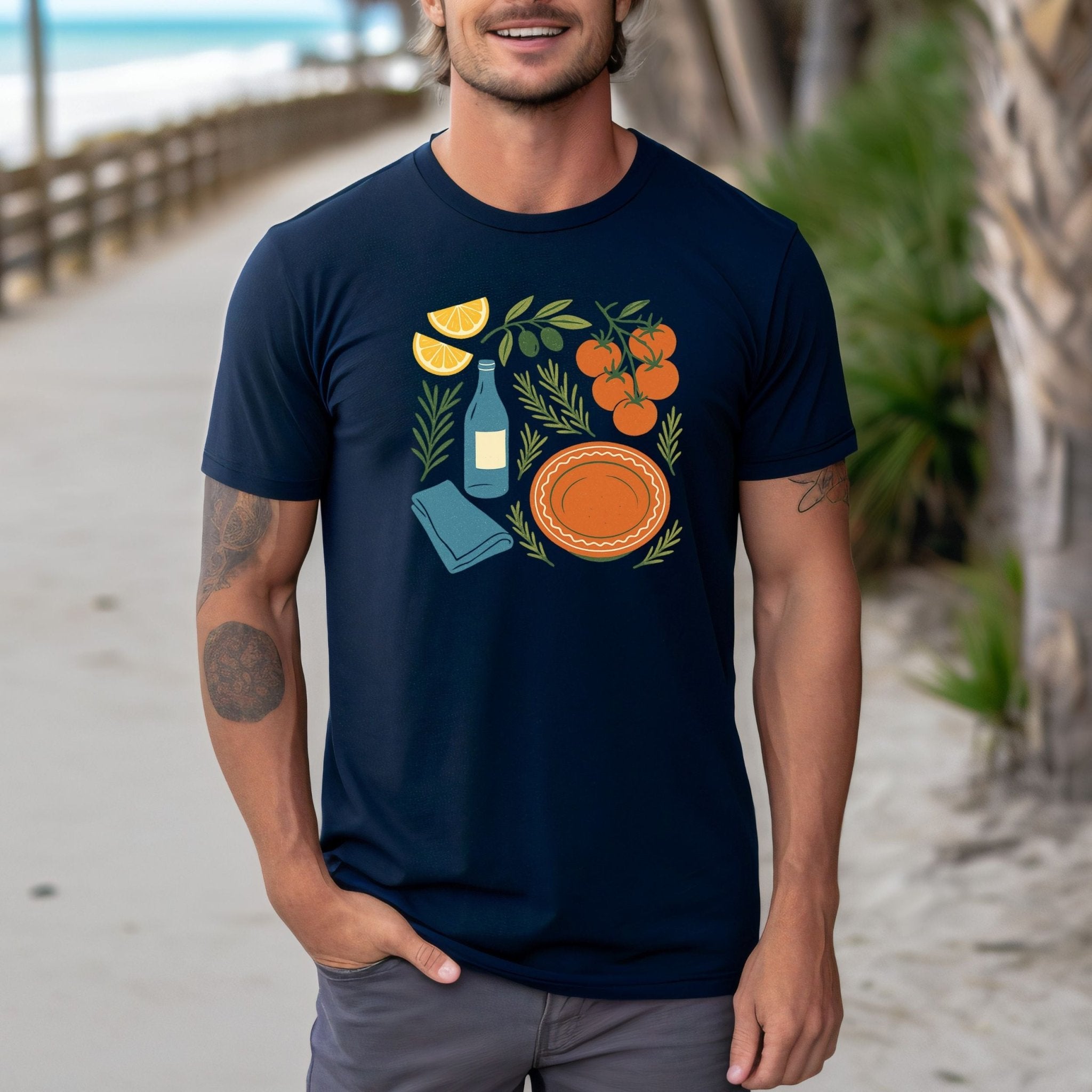 Fresh Ingredients T-Shirt, Rustic Kitchen Tee - Craig Michael Design