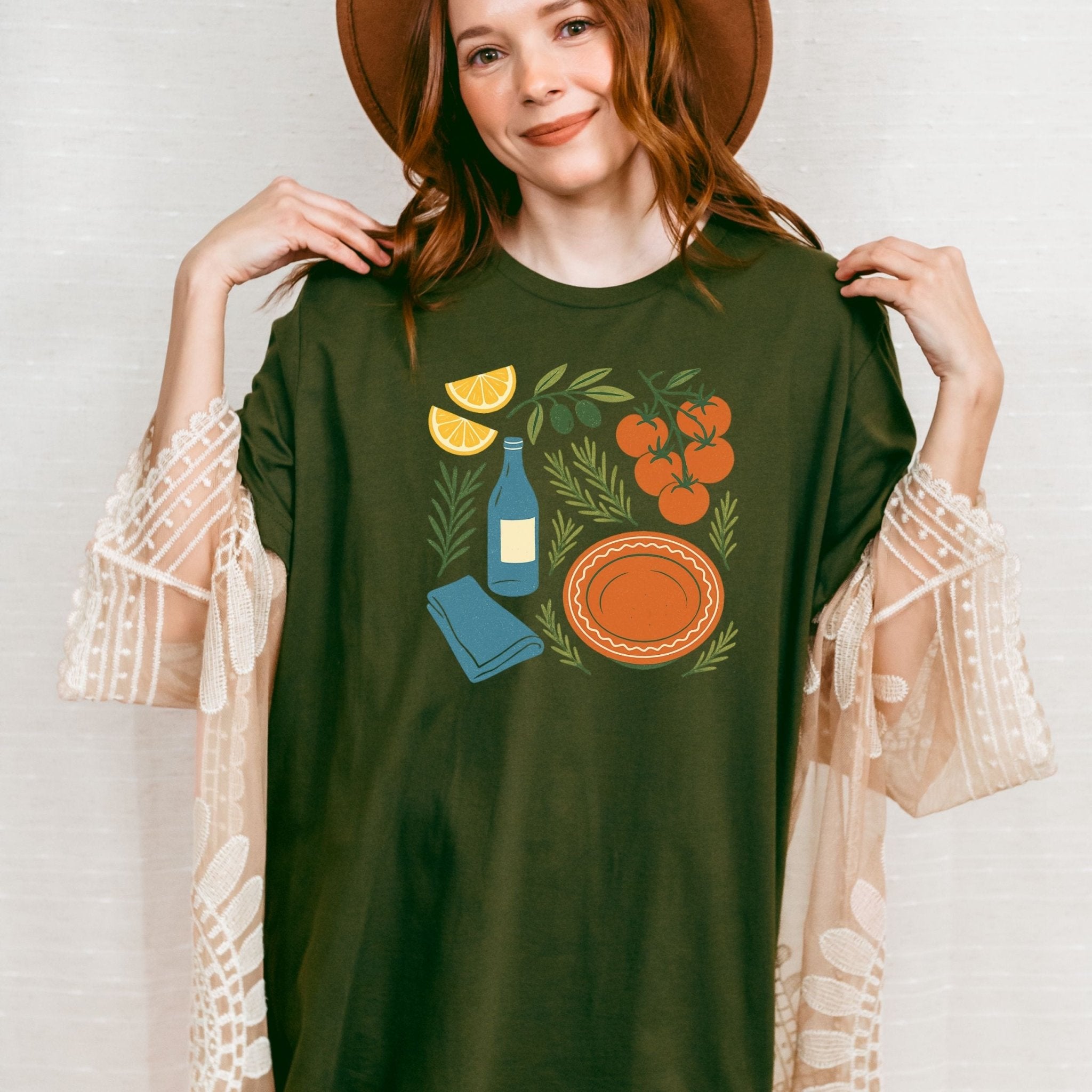 Fresh Ingredients T-Shirt, Rustic Kitchen Tee - Craig Michael Design