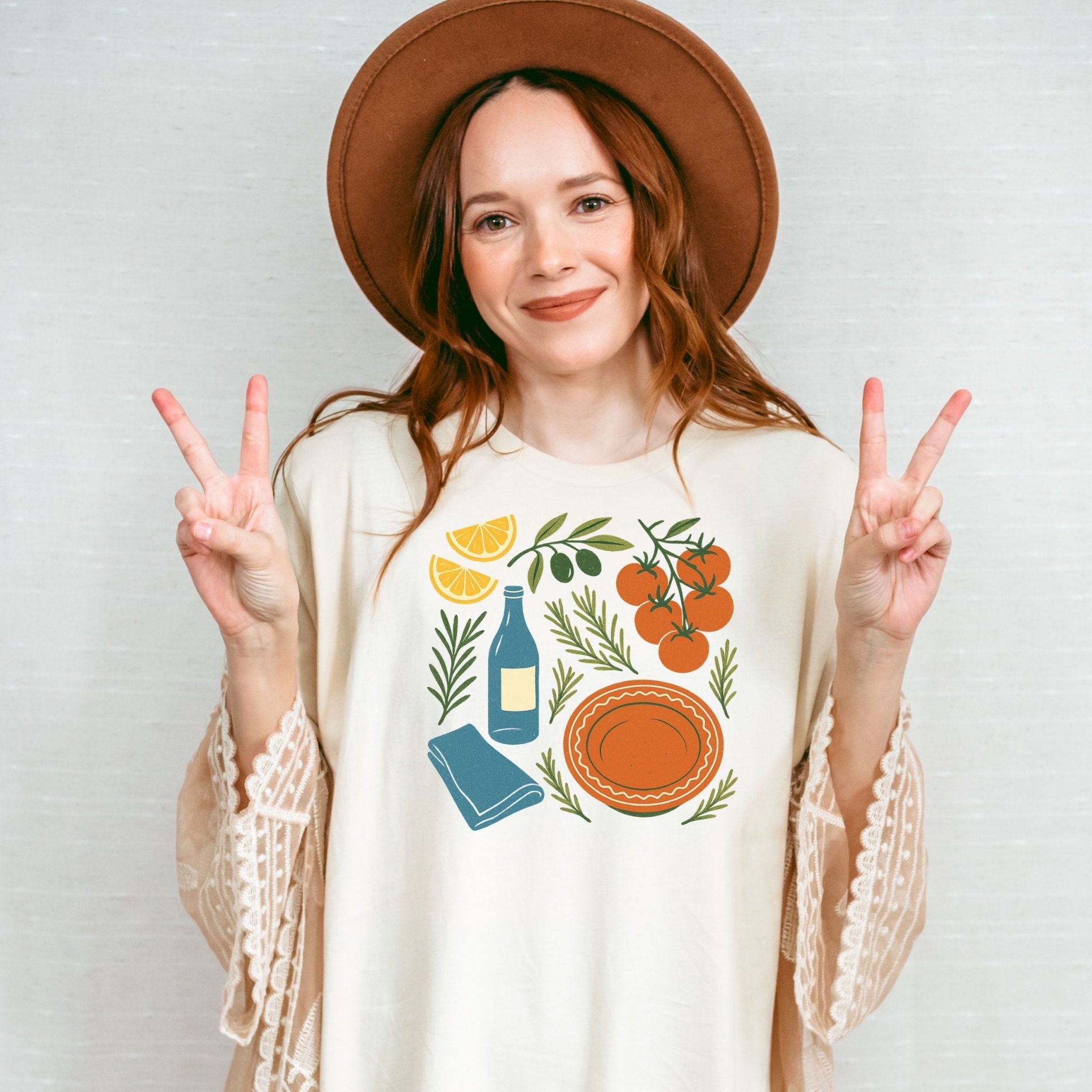 Fresh Ingredients T-Shirt, Rustic Kitchen Tee - Craig Michael Design