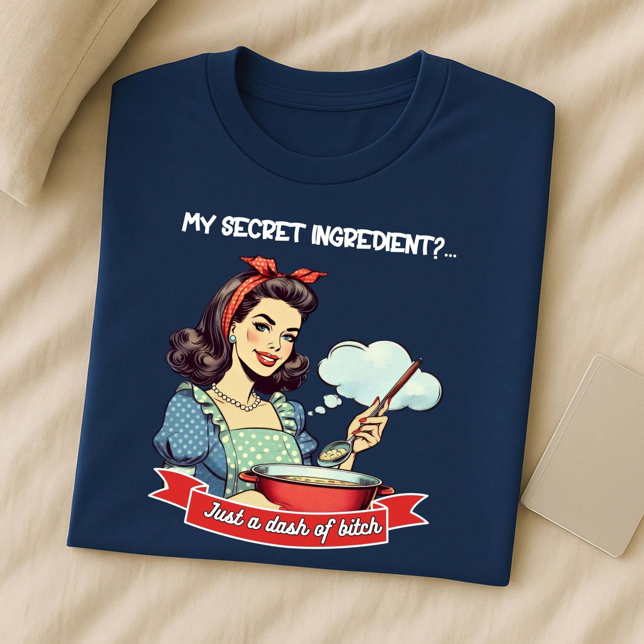 Funny 1950s Cooking T-Shirt, Retro Pin - Up Style Women’s Tee - Craig Michael Design